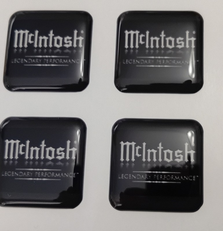 McIntosh Emblem - Vinyl Dome Label New