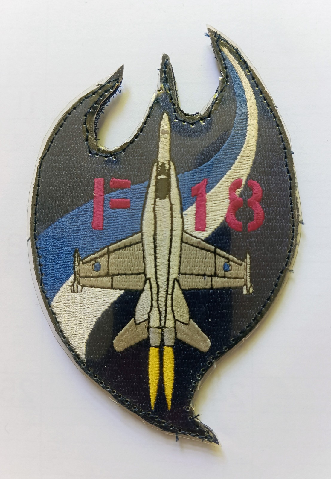 Finnish Airforce FiAF F-18 Hornet patch with scratch from 90s