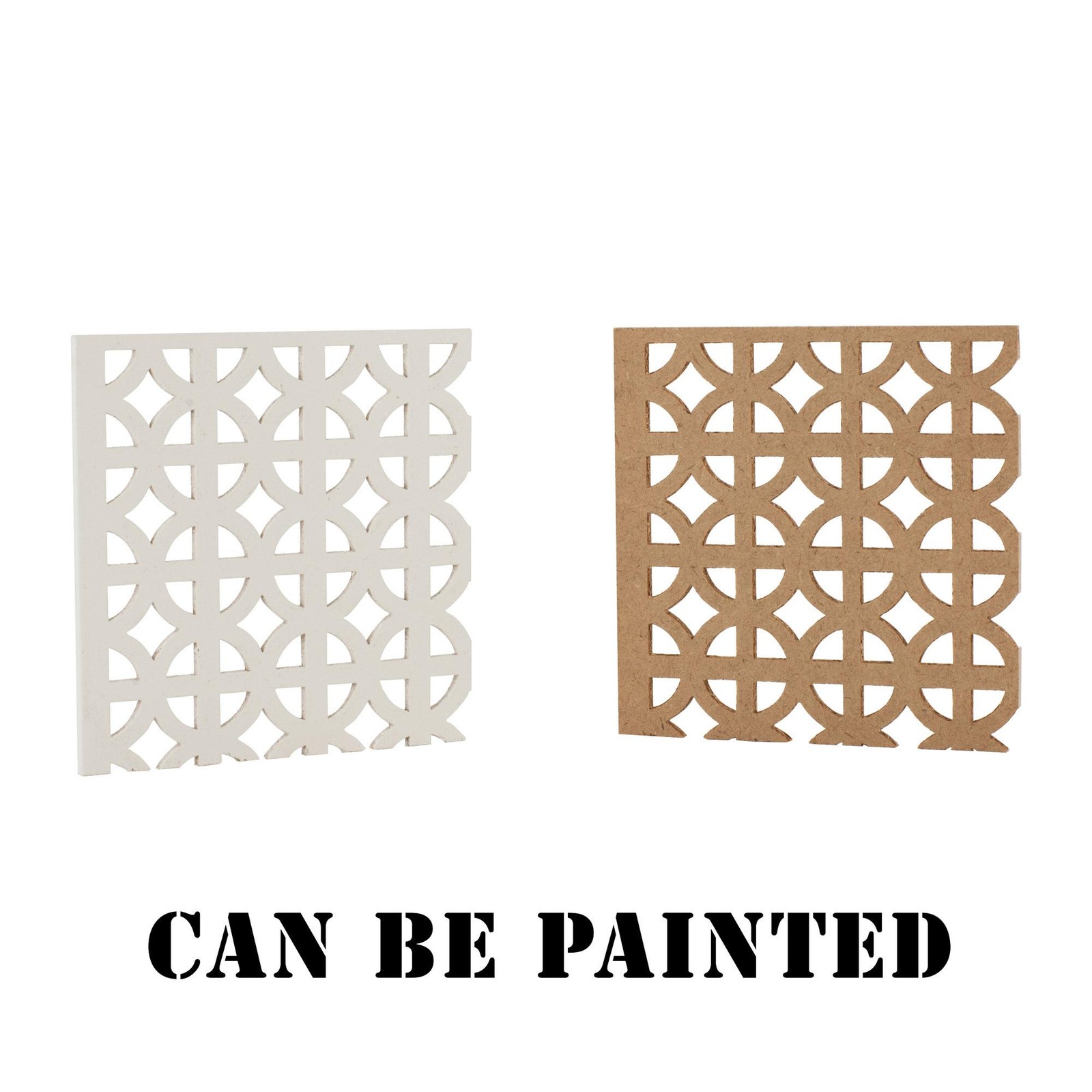 Outwater 6' x 2' Unfinished Decorative MDF Cabinet Panel Insert 49% Open