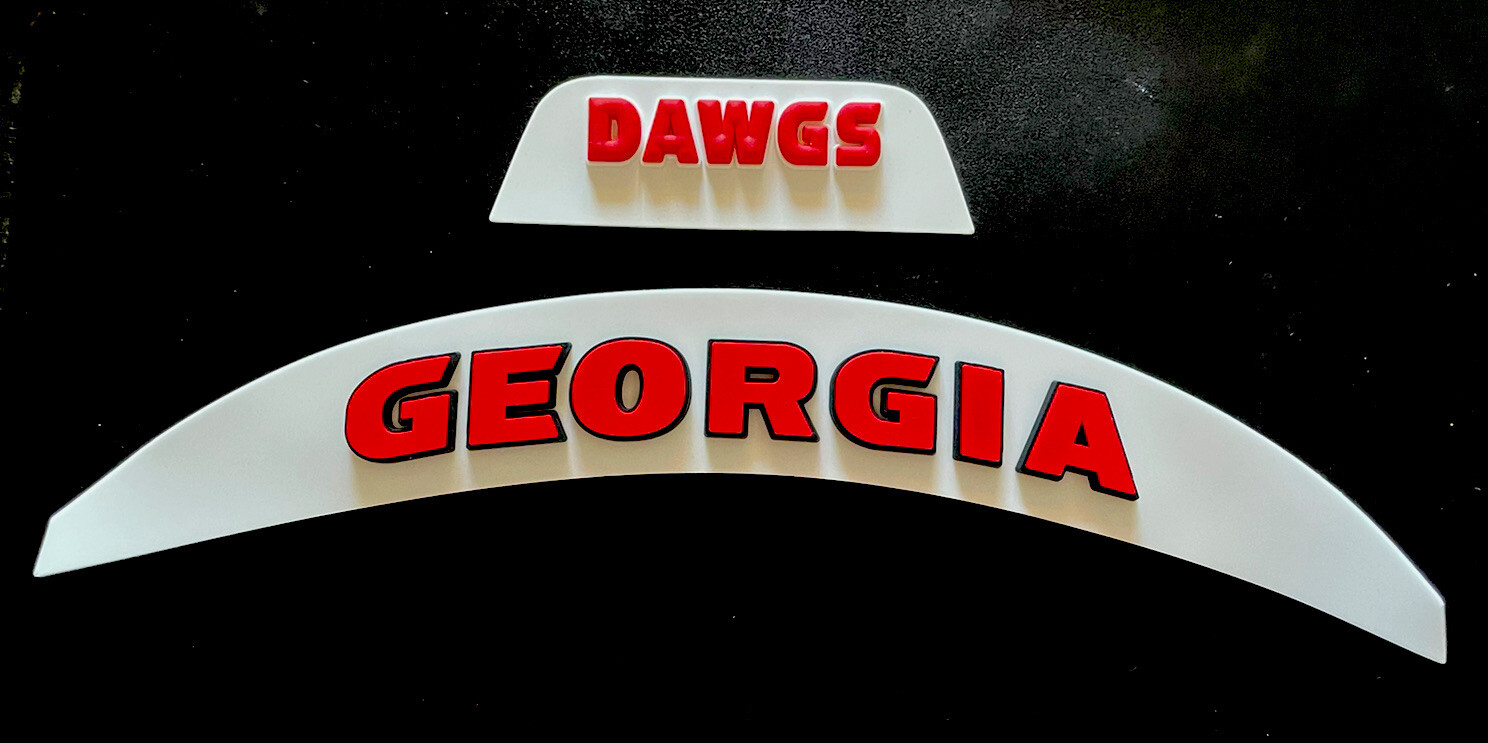 3D Bumpers - Georgia Flex Set for a Full Size Football Helmet