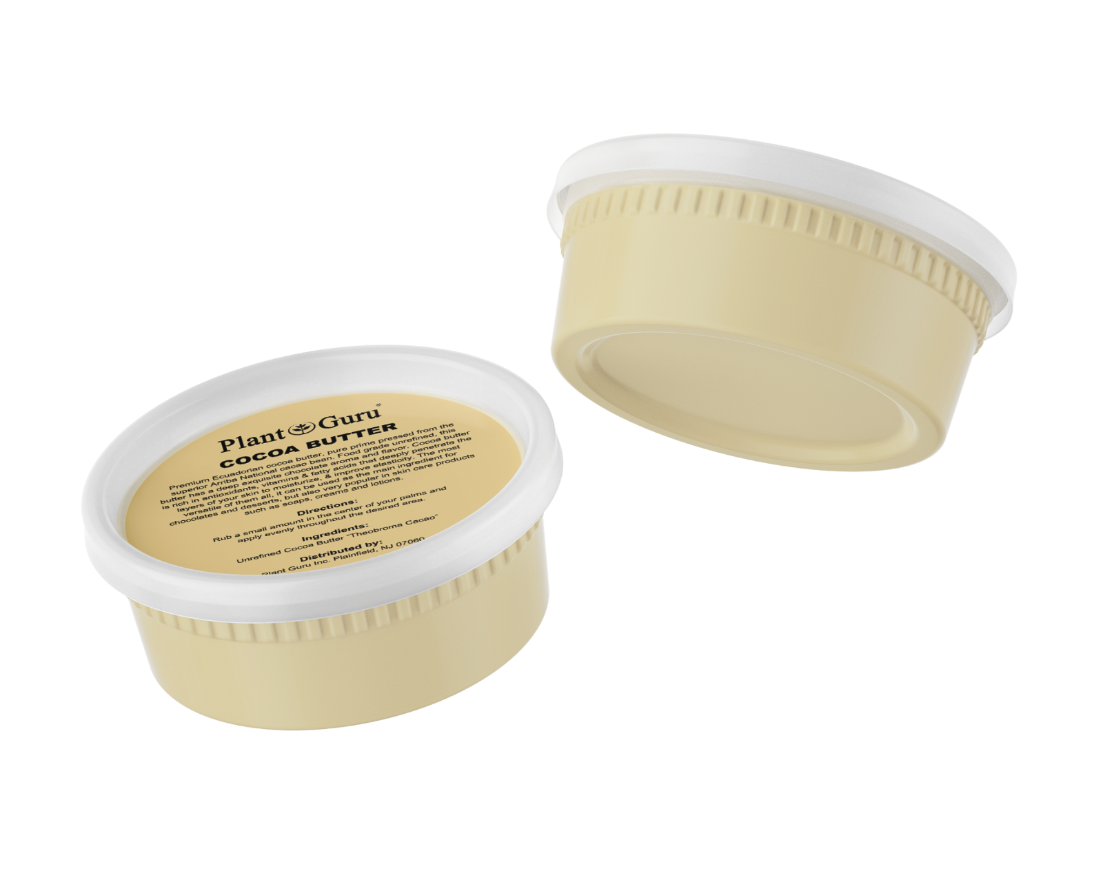 Raw Cocoa Butter 8 oz. 100% Pure Natural Unrefined Organic FOOD GRADE Cacao Bean