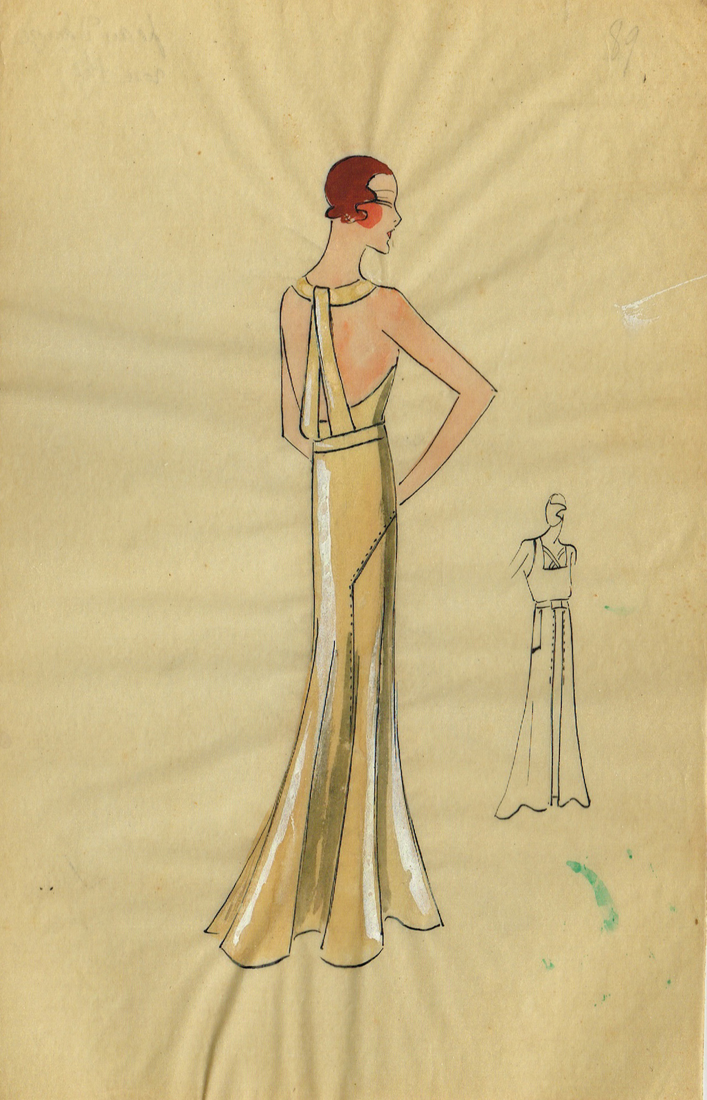 Original Parisian Fashion Watercolours