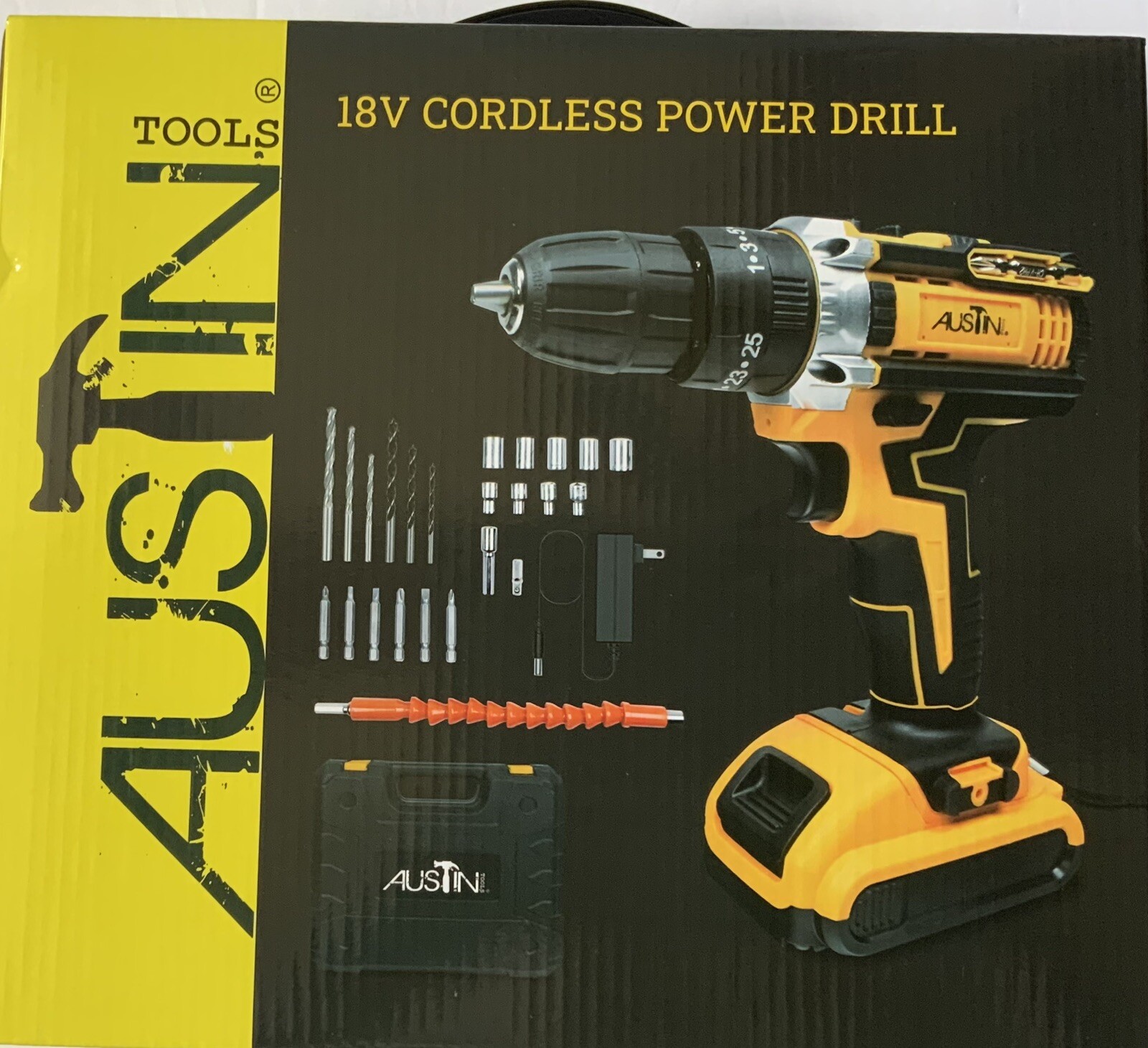 Austin Tools 18V Cordless Power Drill