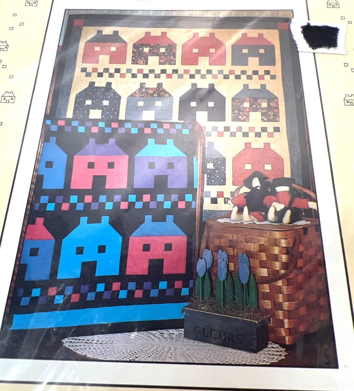 Checkerboard Crossing Quilt Pattern By Debbie Mumm 43"x43"