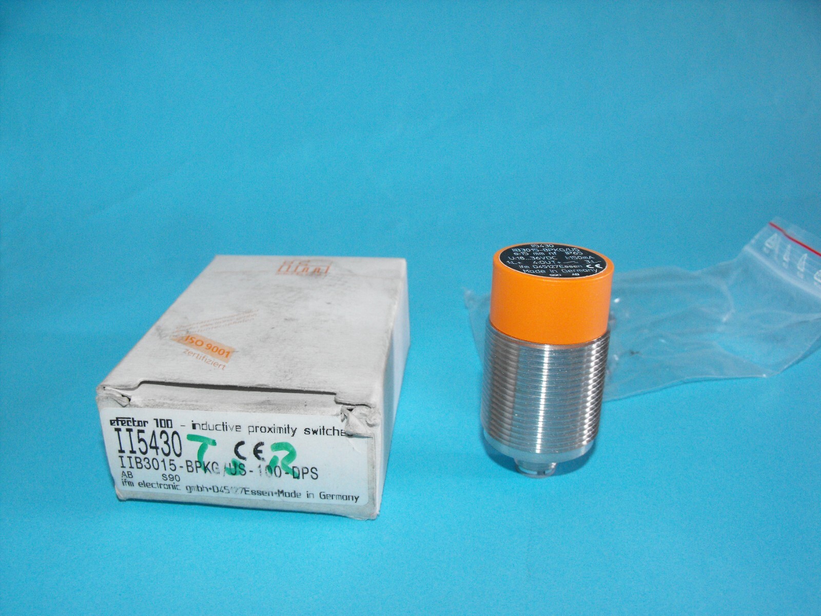 IFM EFECTOR II5430.IIB3015-BPKG/US-100-DPS.18-36VDC.Inductive Sensor.NEW.