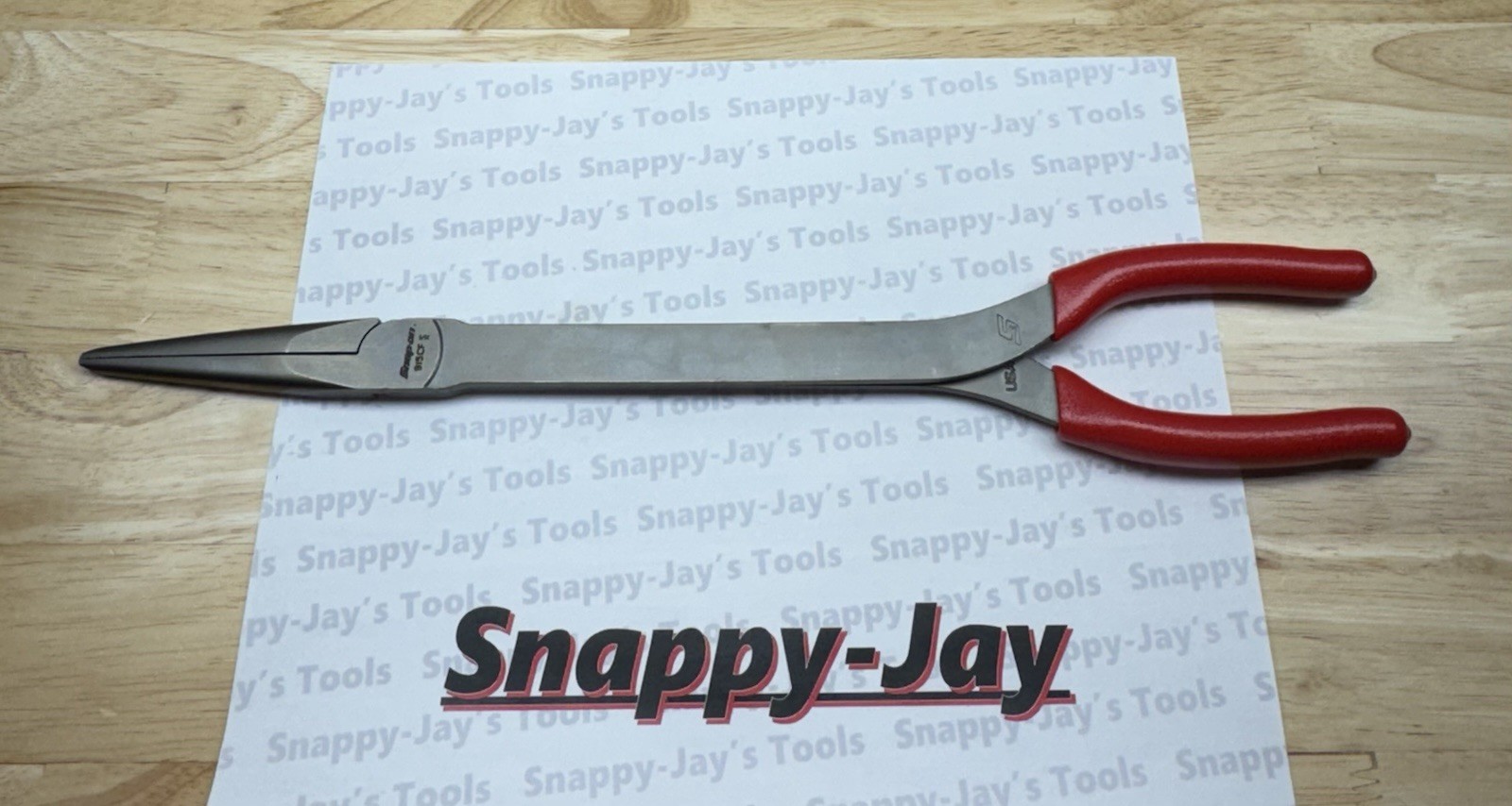 Snap-on Tools USA NEW RED 15" Talon Grip Needle Nose Pliers 915CF