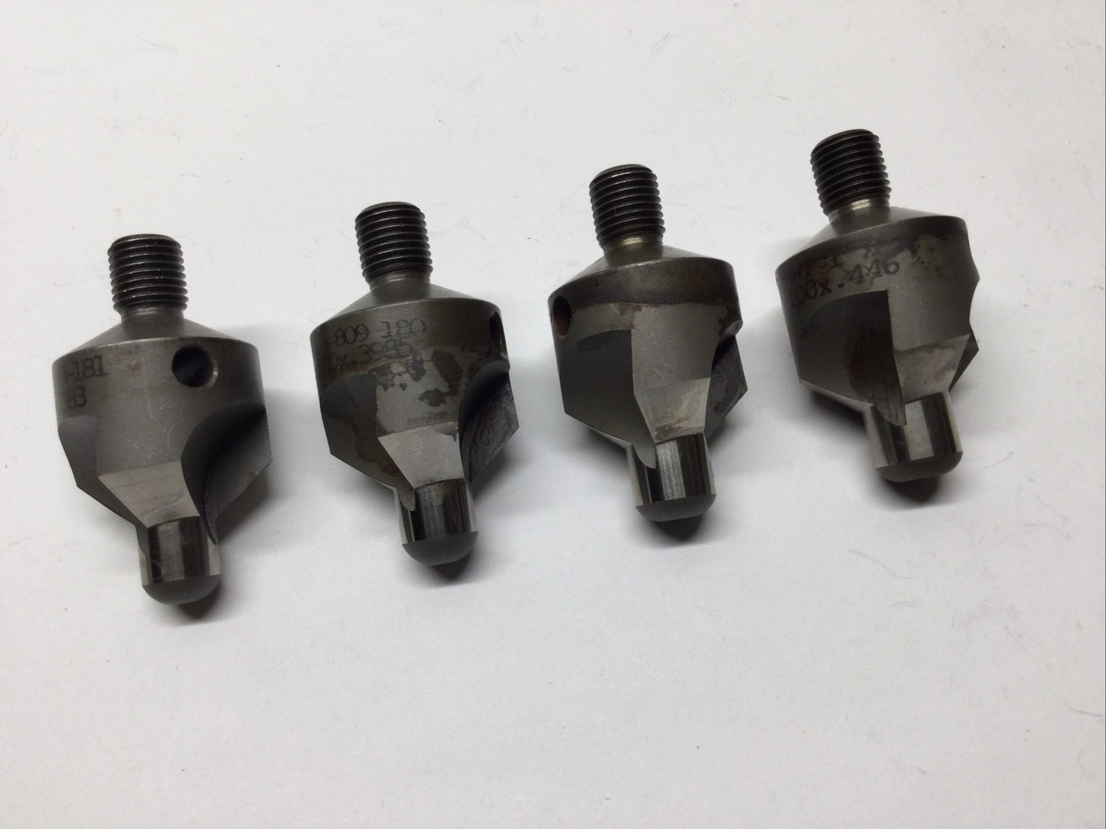 4) 3/8-24 Threaded Jumbo Microstop Countersinks ~Aircraft Tools