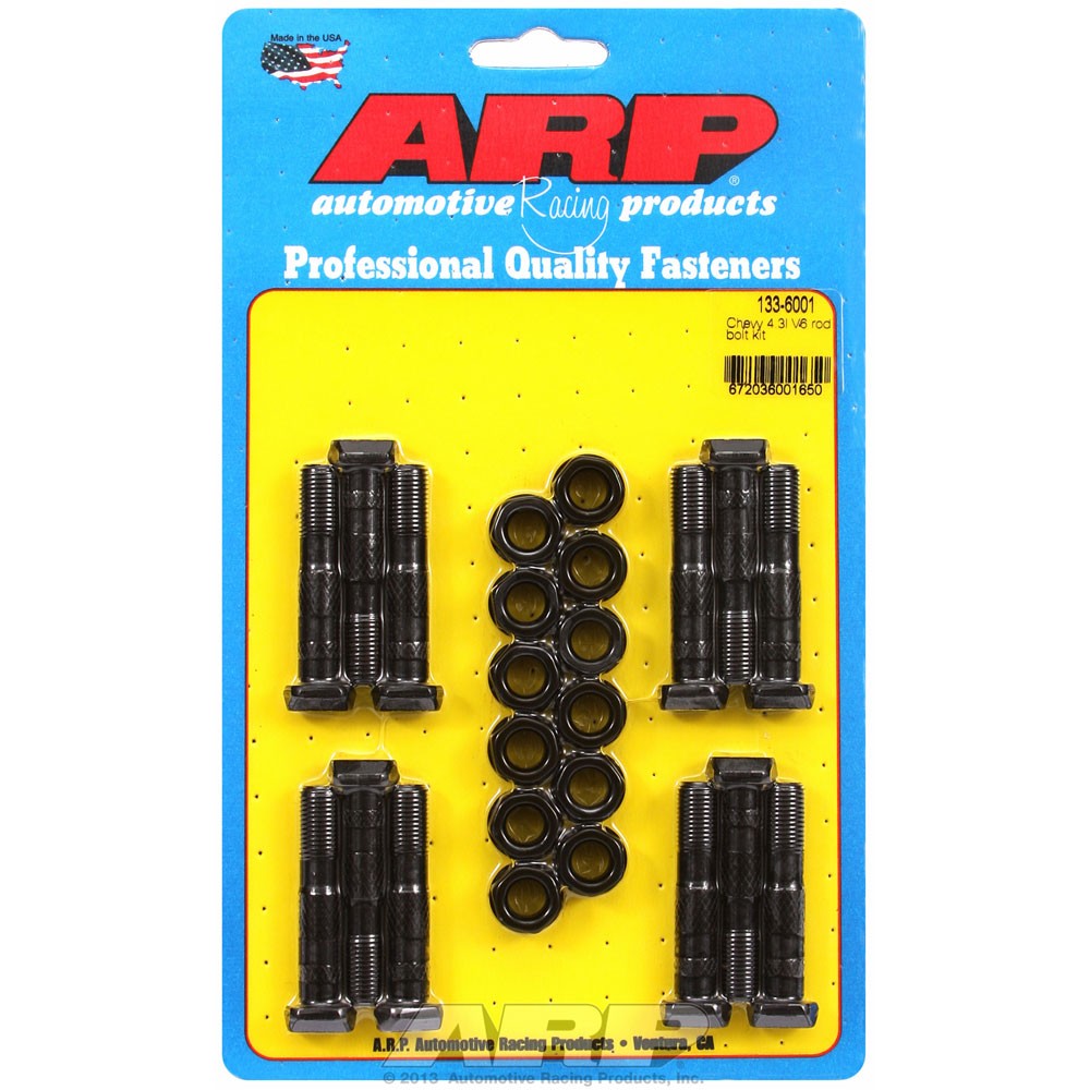ARP Connecting Rod Bolt Set 133-6001; Hi-Perf Thru-Bolt Chromoly for 4.3L 90deg