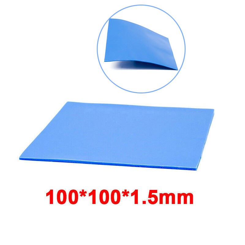 100*100*1.5mm Silicone Thermal Conductive Pads For CPU GPU Heatsink IC Chipset