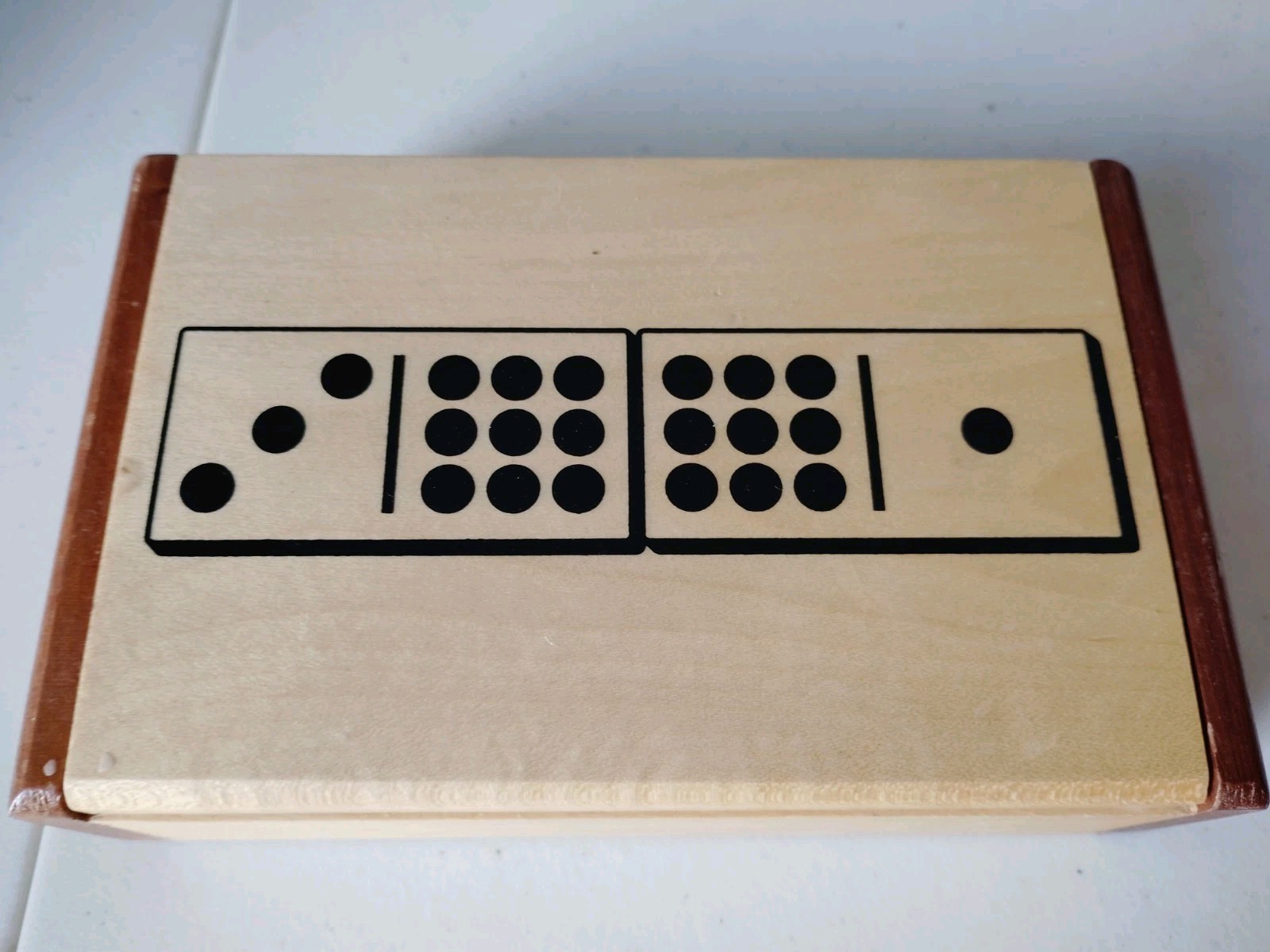 Wood Box With 54 Domino's Made In China