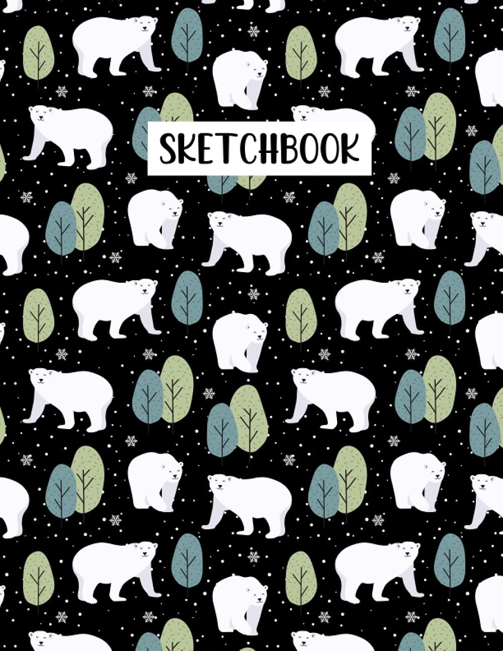 Polar Bear Sketchbook: Polar Bear animals Lover Sketchbook For Men, Women, Girls