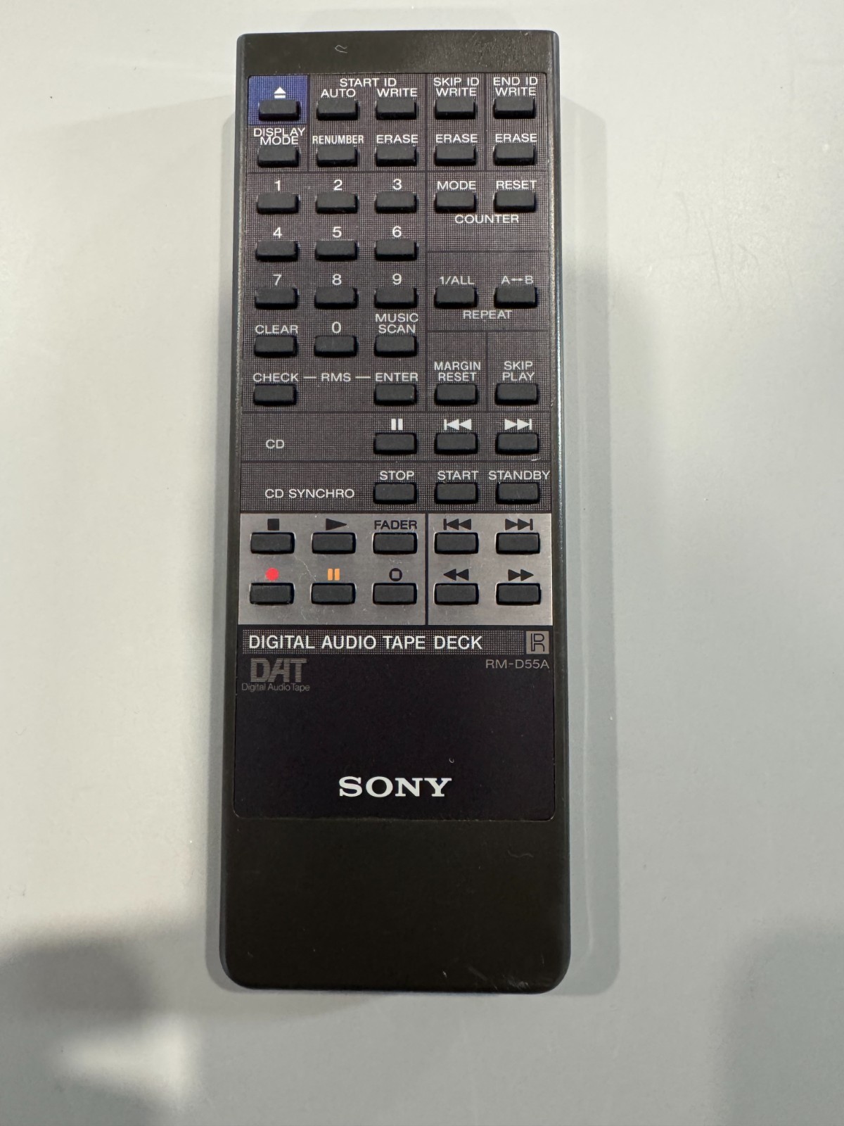 Sony RM-D55A Remote Controller for most Sony ES DAT players-DTC-55ES, DTC-60ES