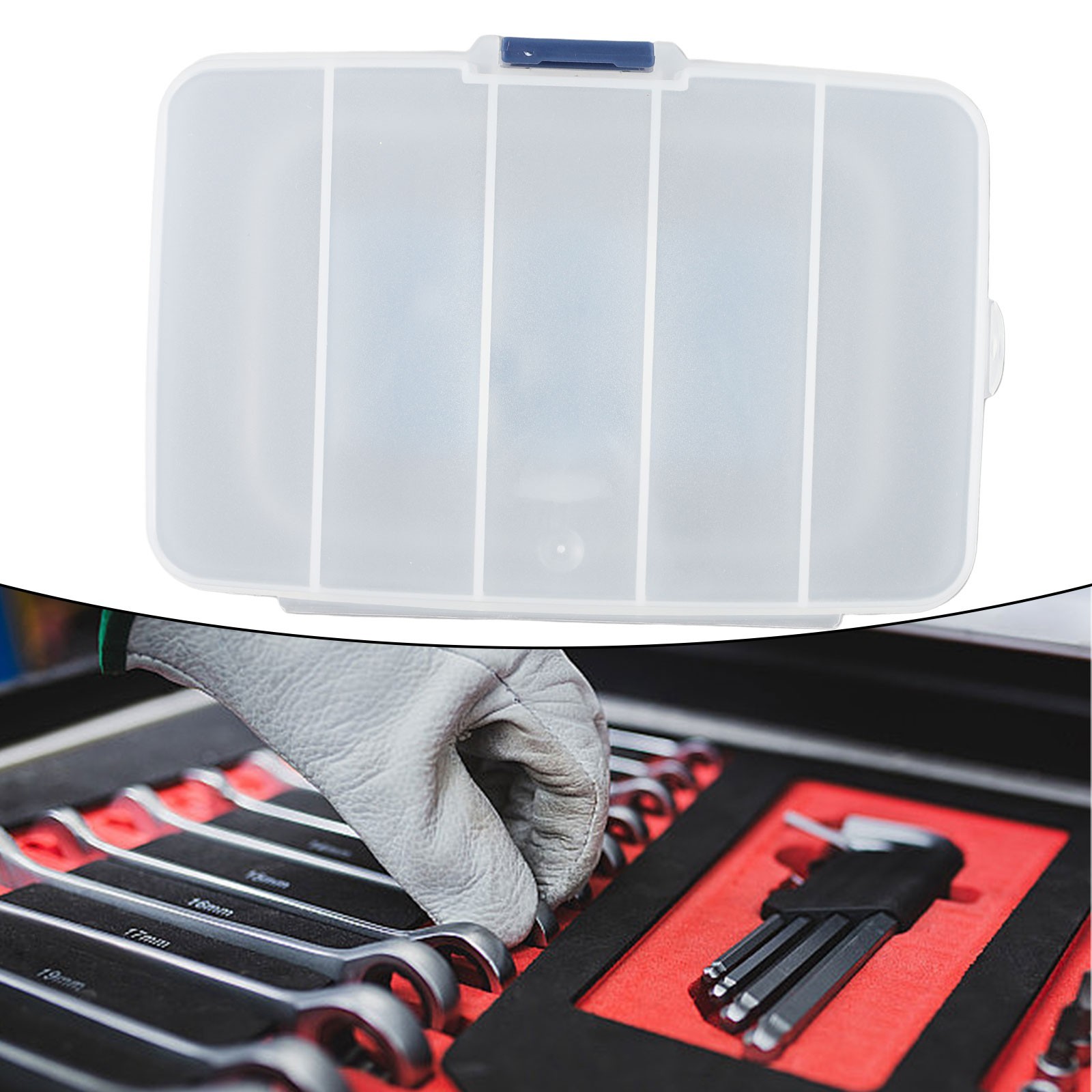 Tool Screws Box Case Box IC Storage PP Small Part Container Tool Screws