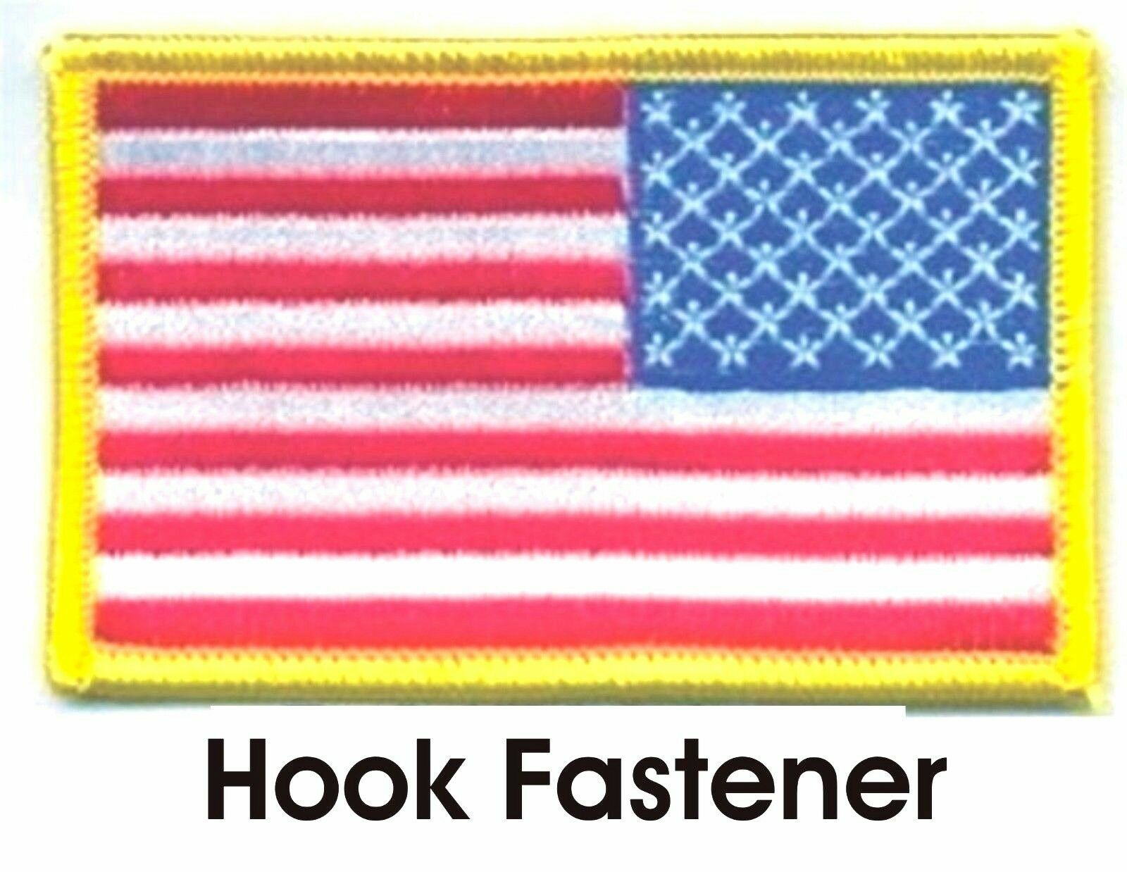 3" REVERSE United States US Flag Patch Fits For VELCRO® BRAND Loop Fastener