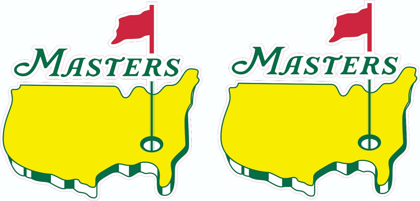 Augusta Masters Full Size  Football Helmet Decals