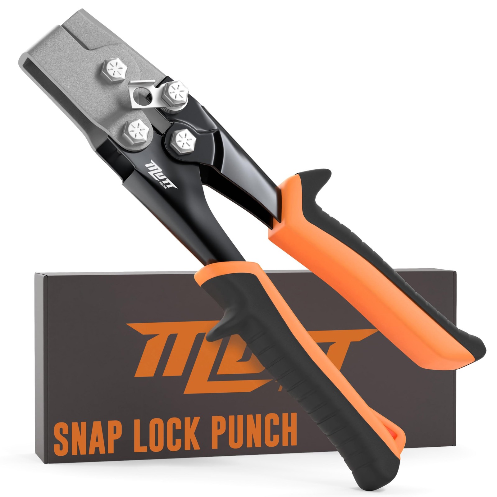 Mutt Tools Professional Snap Lock Punch  Heavy Duty Sheet Metal Notcher with ...