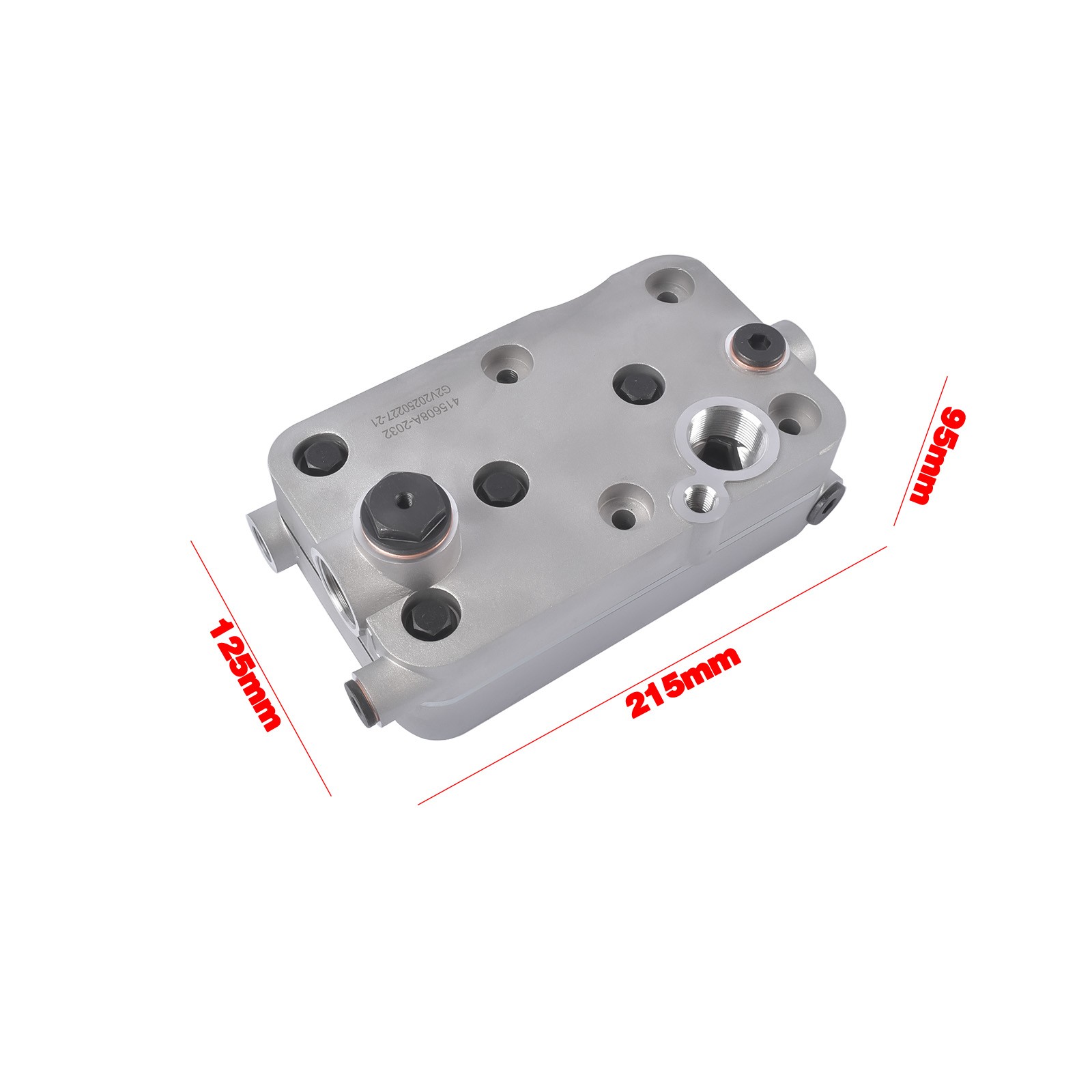 Air Brake Compressor Cylinder Head w/ Valves & Gasket for Mercedes 9061300815