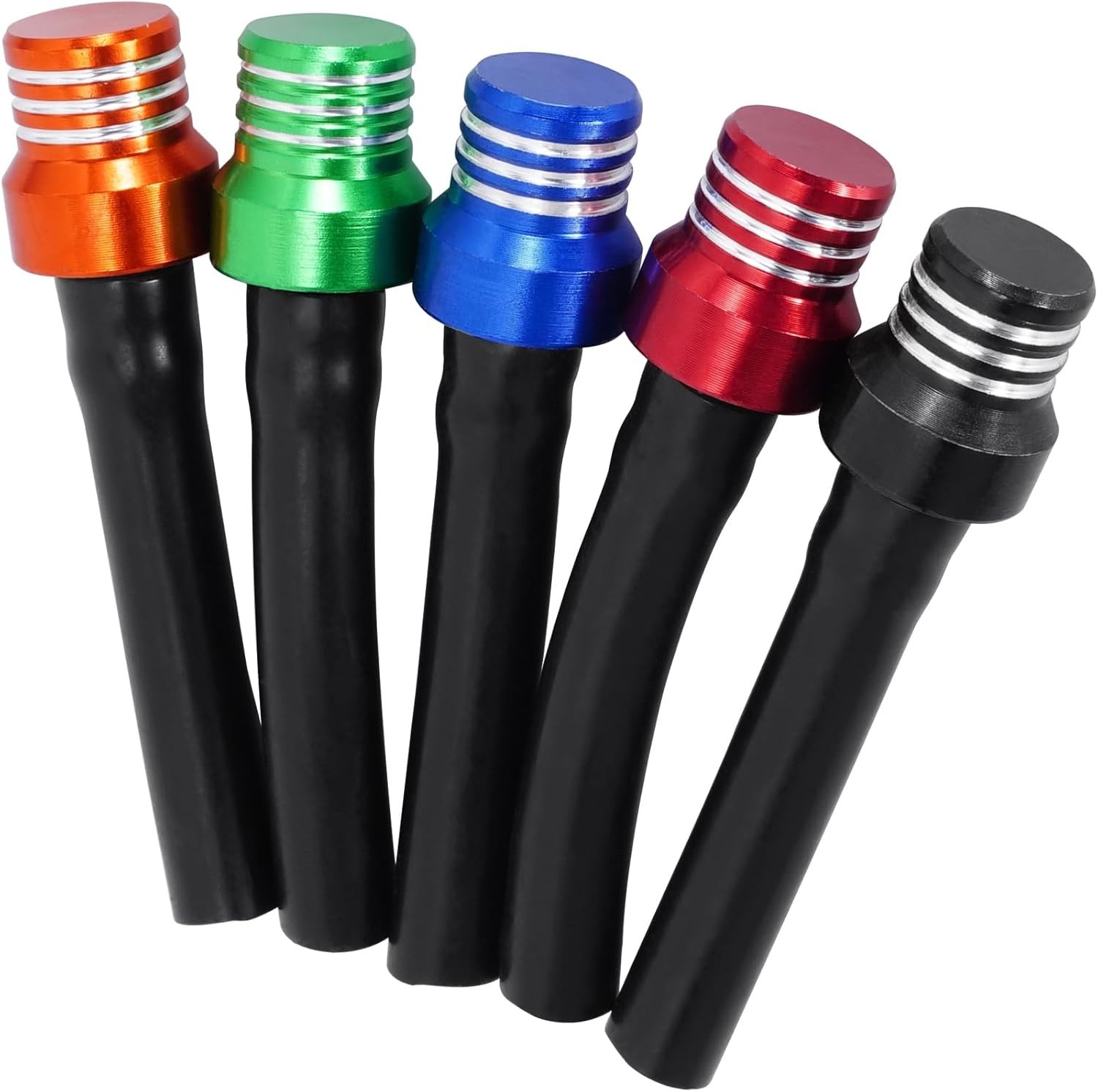 Colorful CNC Aluminum Gas Cap Vent Hose for ATV Dirt Bike - 5 Pcs Set