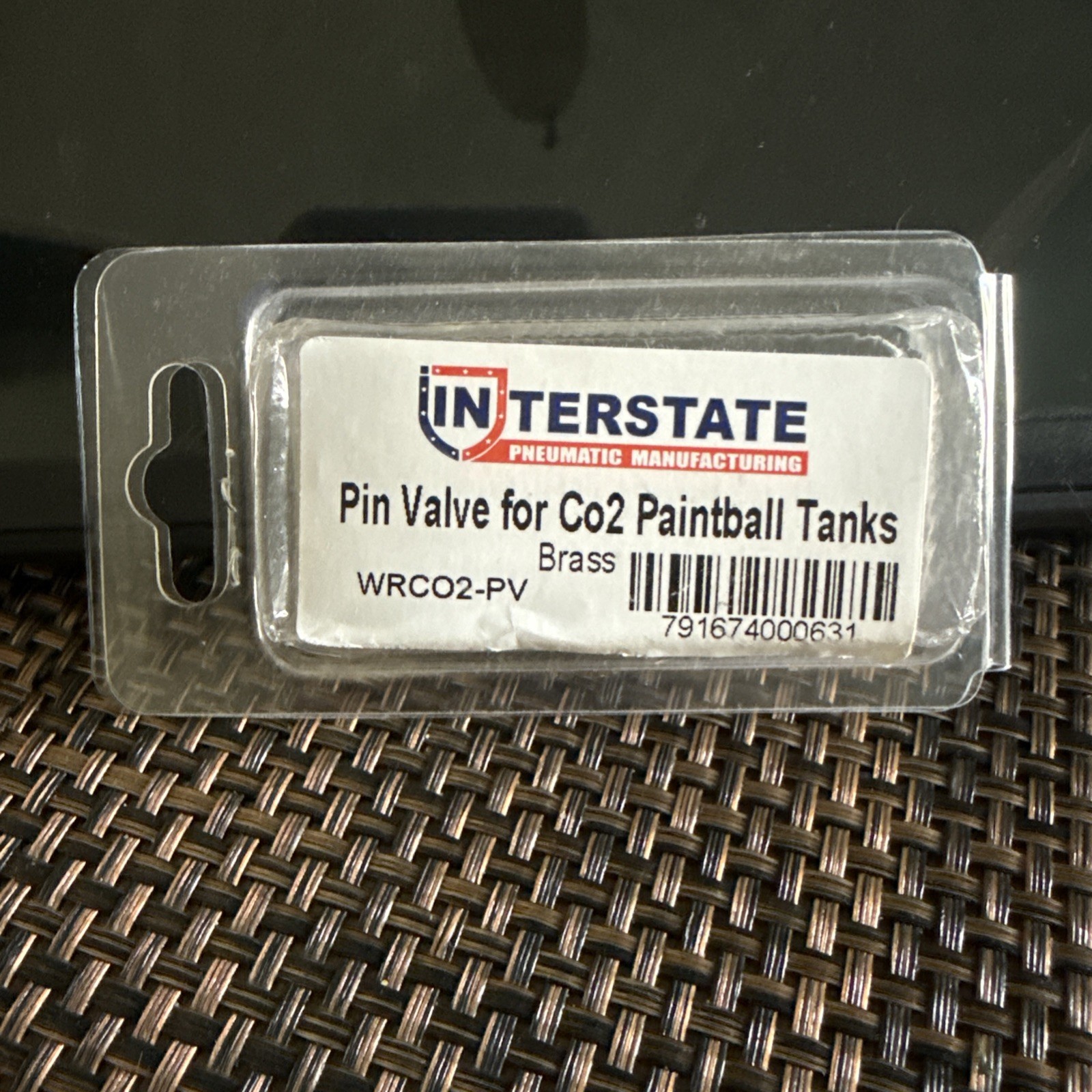 Brass Pin Valve for CO2 Paintball Tank - WRCO2-PV