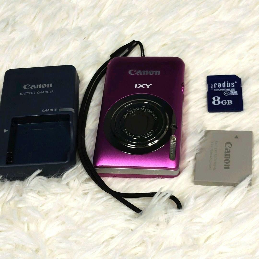 Canon IXY 210F Pink Compact Digital Camera Tested Excellent Condition