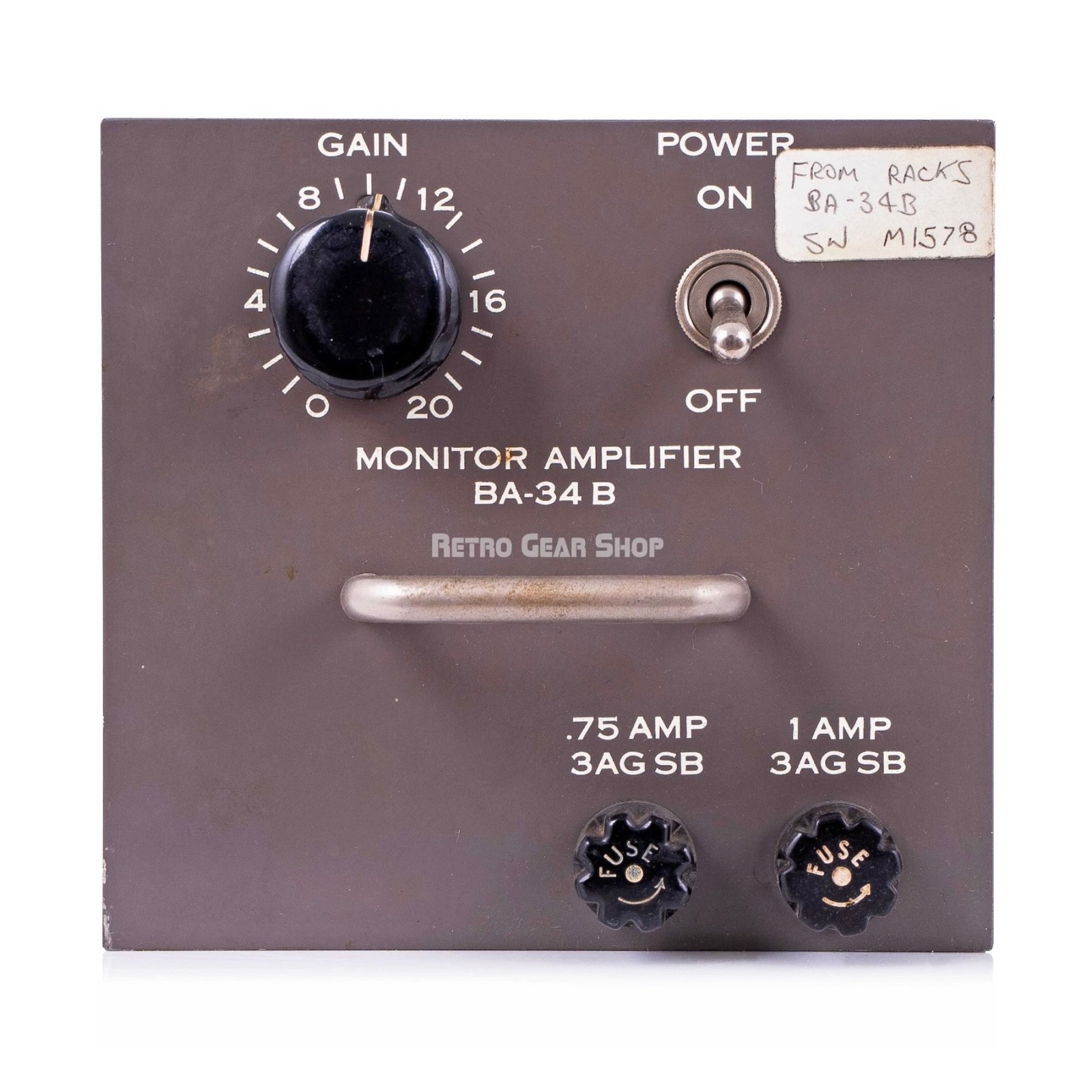 RCA BA-34B Monitor Amplifier Germaniun Vintage Rare