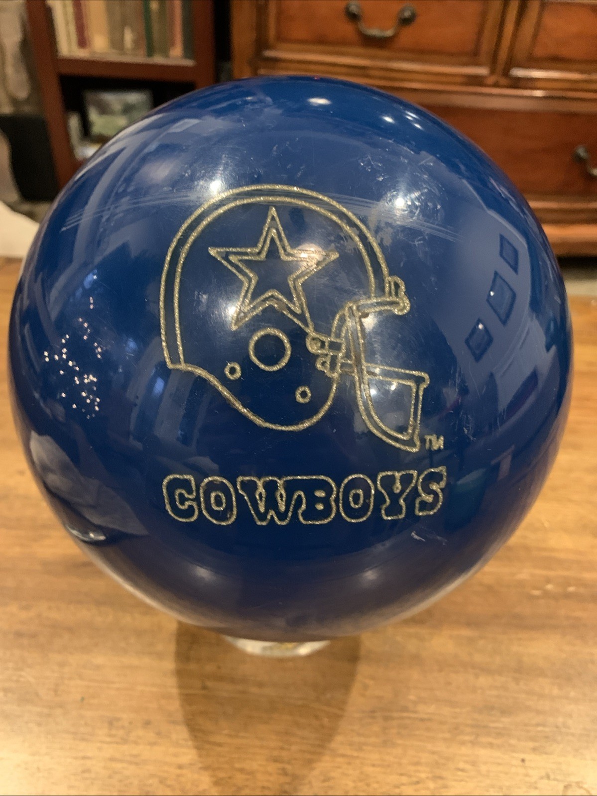 Dallas Cowboys Brunswick NFL Bowling Ball 14 lbs.-Vintage Not Drilled Uncut
