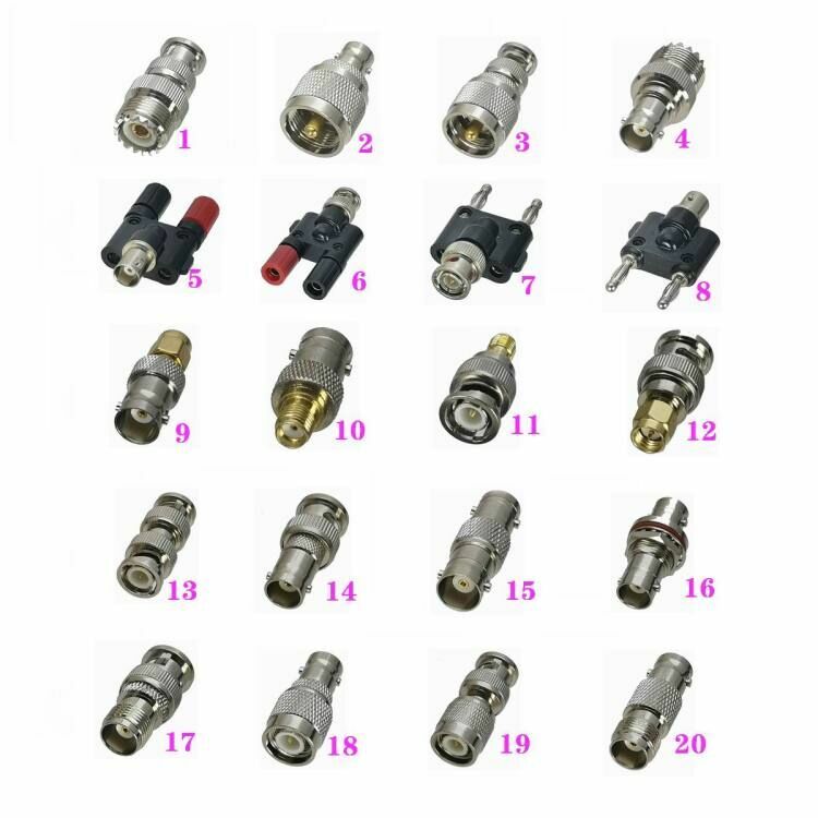 1pce Adapter BNC to UHF PL259 SO239 / Banana / SMA / TNC Male & Female Connector
