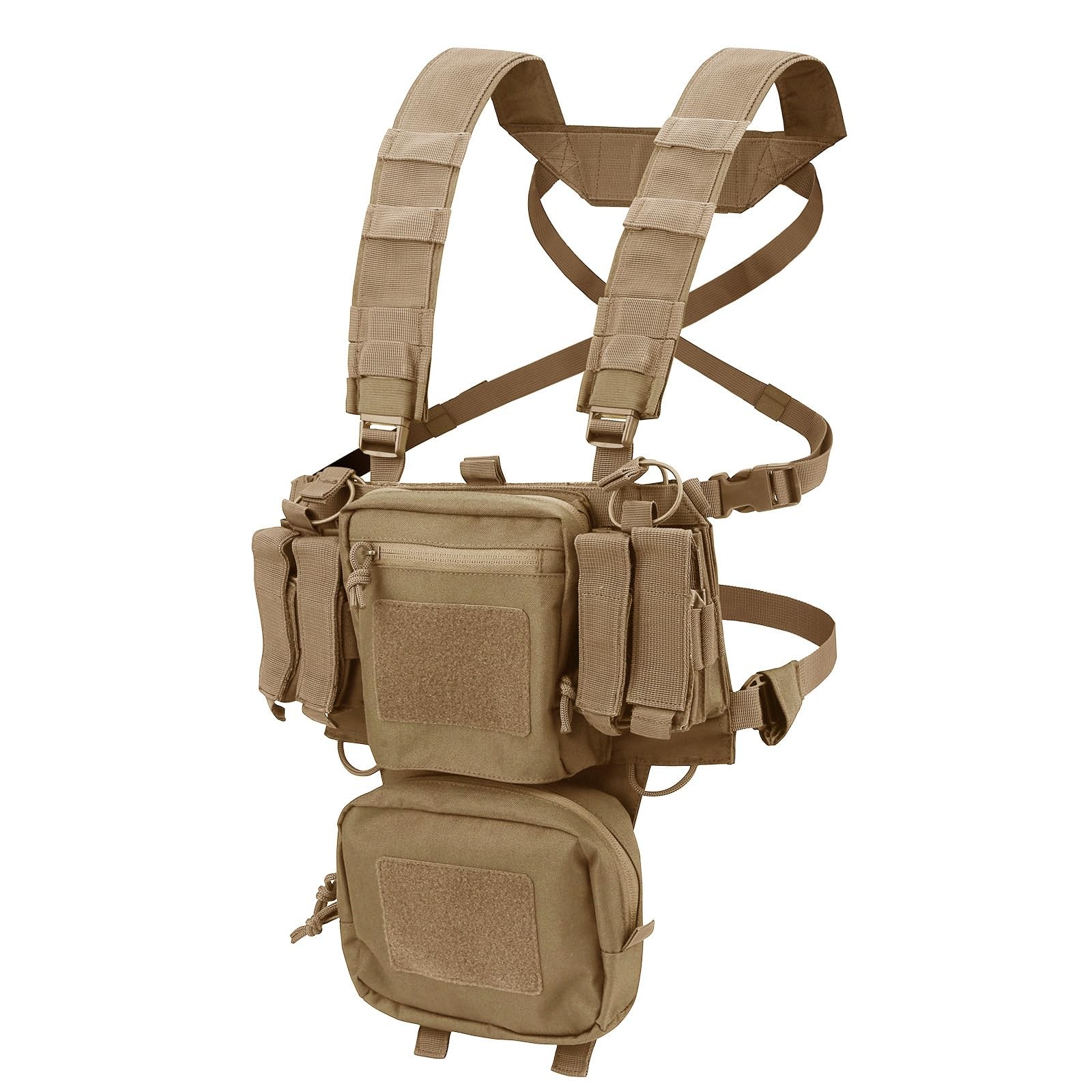 Size Universal Tactical Chest Rig Vest with Mag Pouches