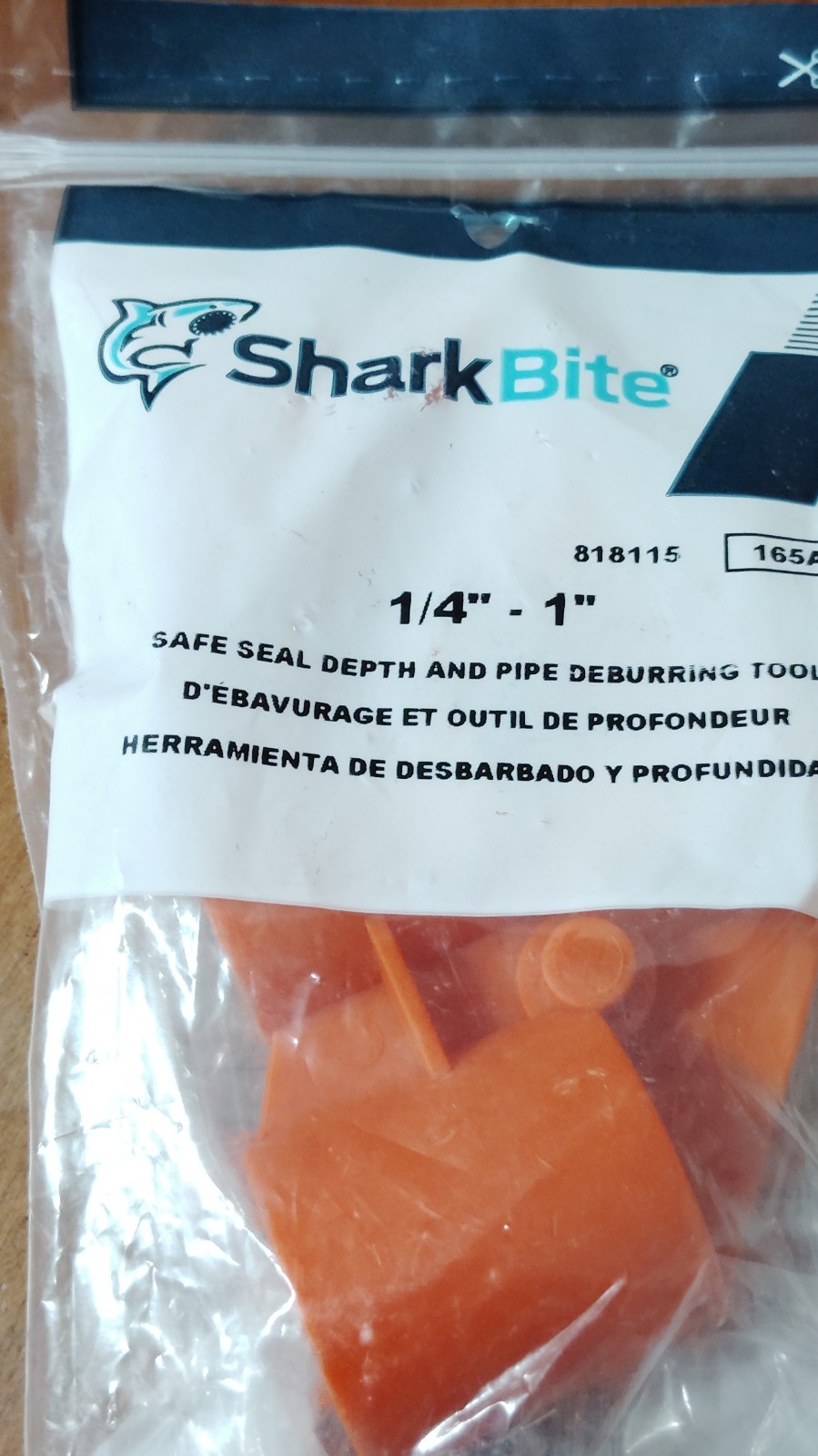SharkBite Safe Seal Depth Pipe Deburring Tool 818115 1/4"-1"