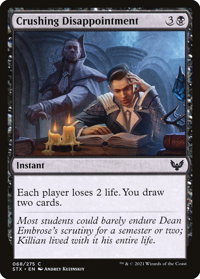 MTG Crushing Disappointment (68/447) Strixhaven School of Mages NM