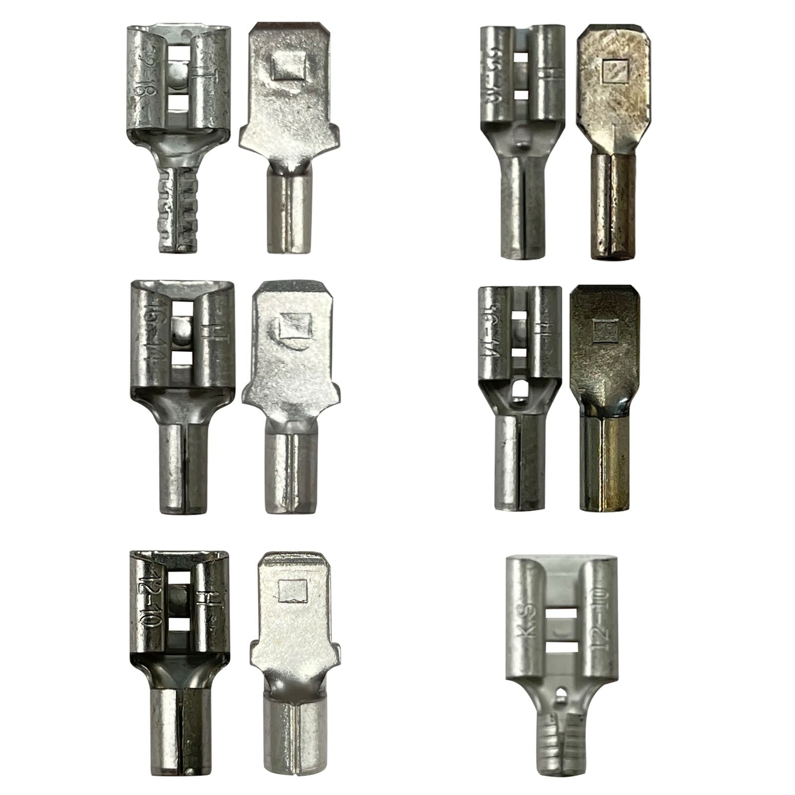 (275) Non Insulated Female Male 22-10 AWG Gauge Wire Quick Disconnect Connectors
