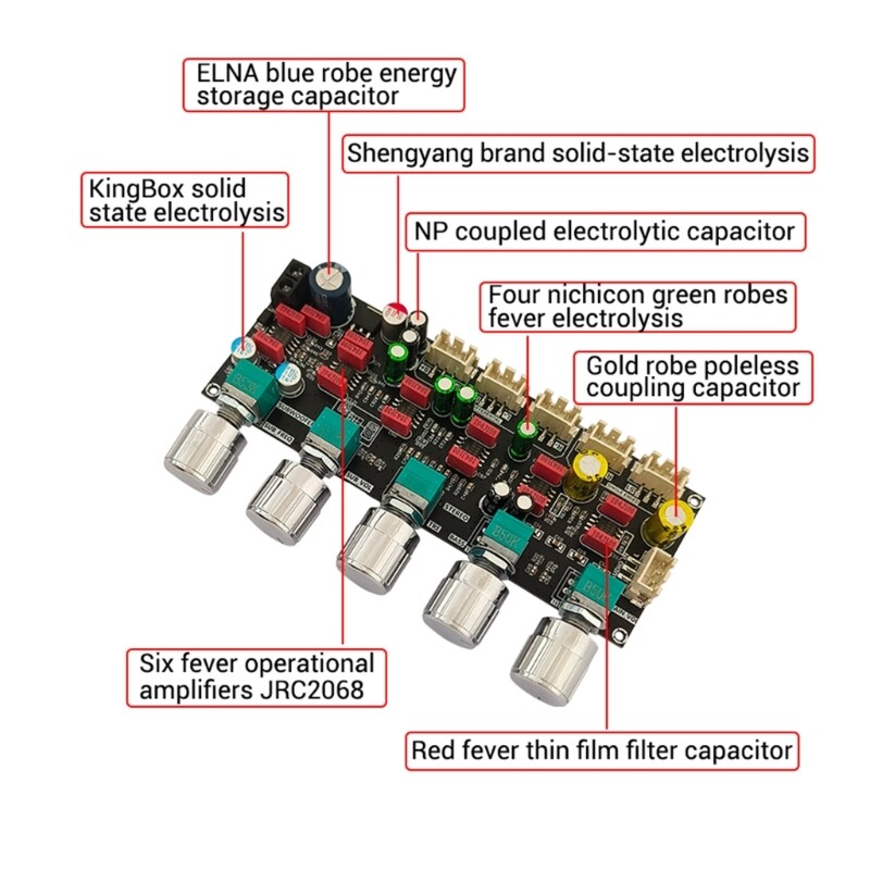 PRO1 HIFI Preamp Tone Board With Precise Tone Adjustment JRC2068D