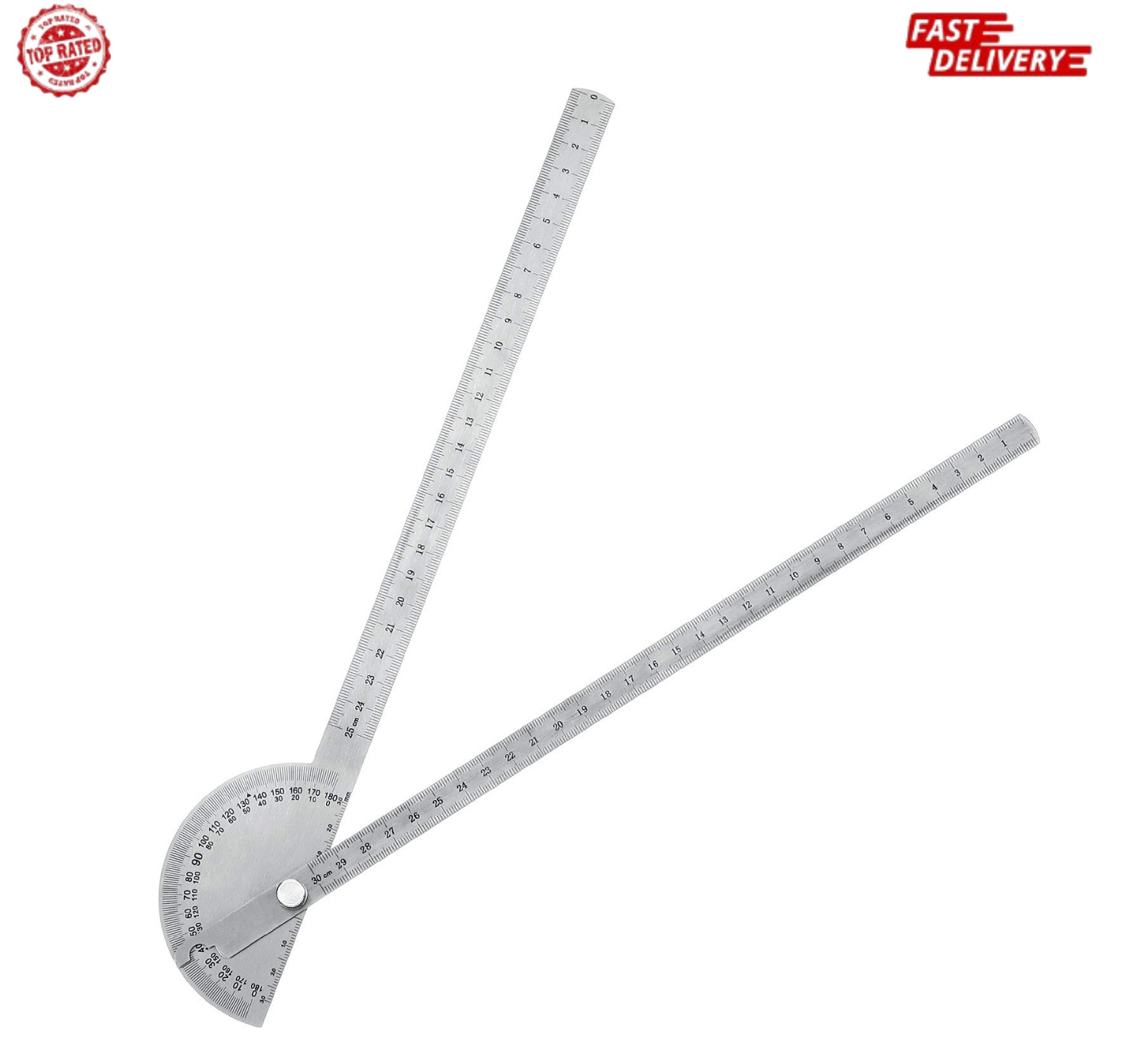 Angle Protractor Angle Finder Ruler Two Arm Stainless Steel Protractor Woodworki