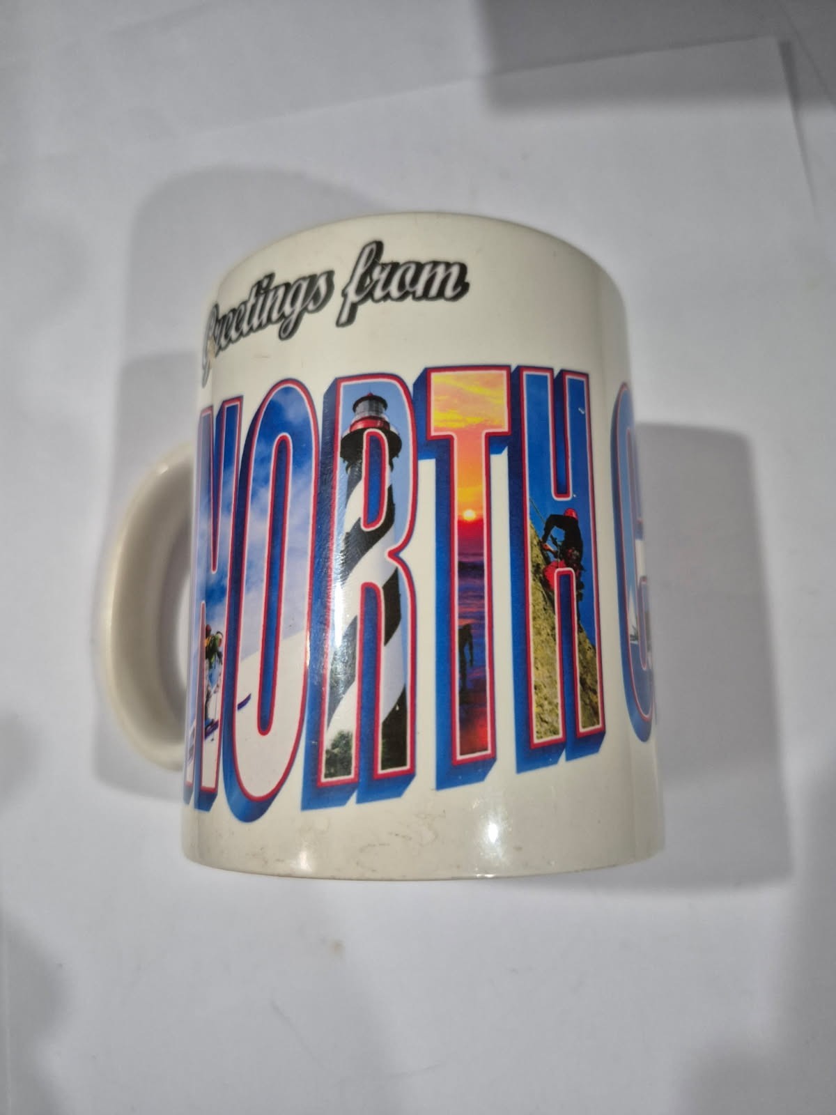 Greetings from Fayetteville North Carolina (Greeting Postcards) White Mug B4