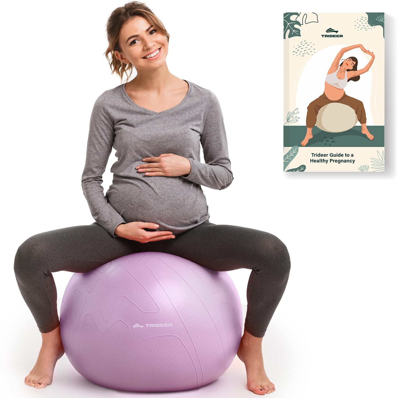 Pregnancy Birthing Ball Anti Burst Yoga Exercise Ball 440LB Support