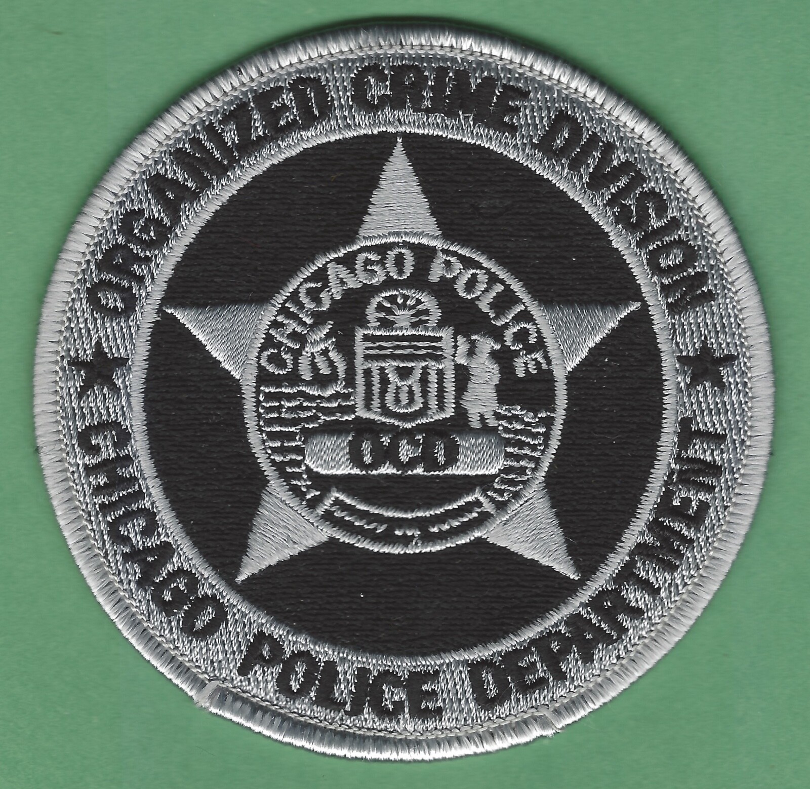 CHICAGO ILLINOIS POLICE ORGANIZED CRIME DIVISION SHOULDER PATCH