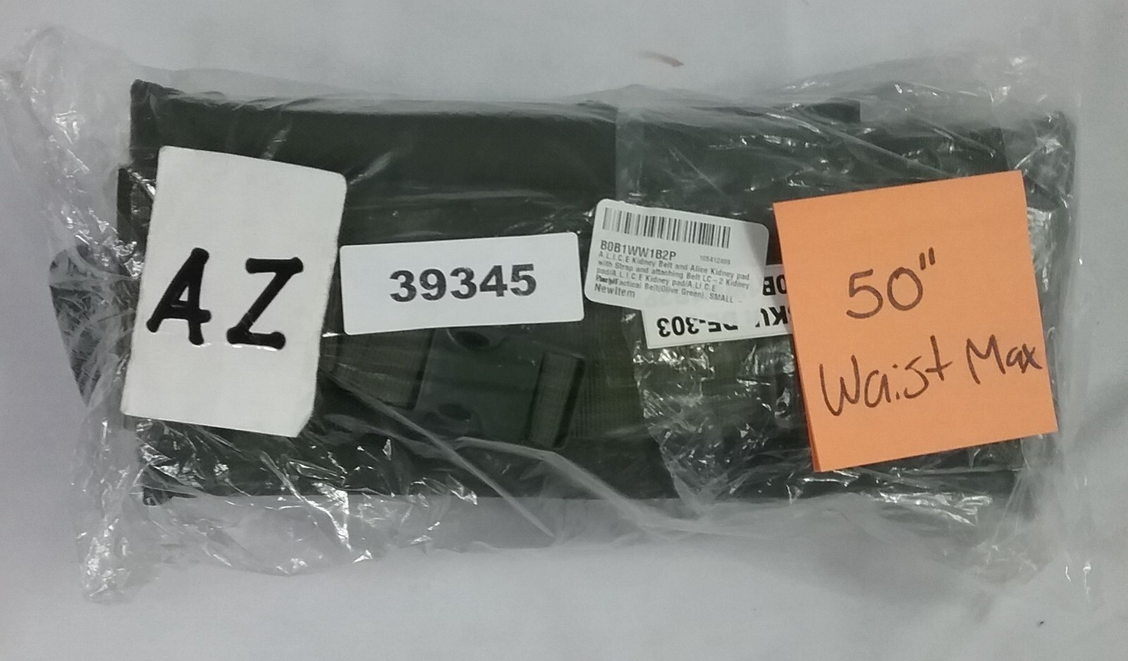 New, Olive Green A.L.I.C.E. Kidney Belt & Kidney Pad w/ Strap & Tactical Belt