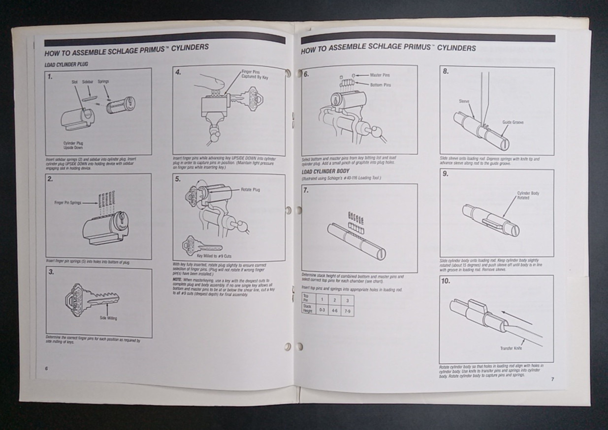 Schlage Primus Lock Users Manual Sales? Folder +