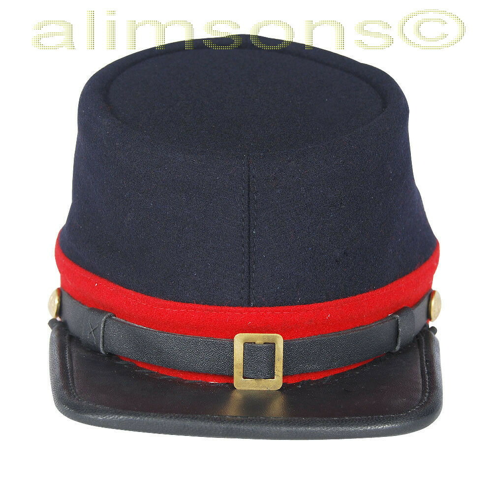 CIVIL WAR US UNION ARTILLERY NAVY BLUE WOOL KEPI FORAGE CAP HAT-ALL SIZES!!!