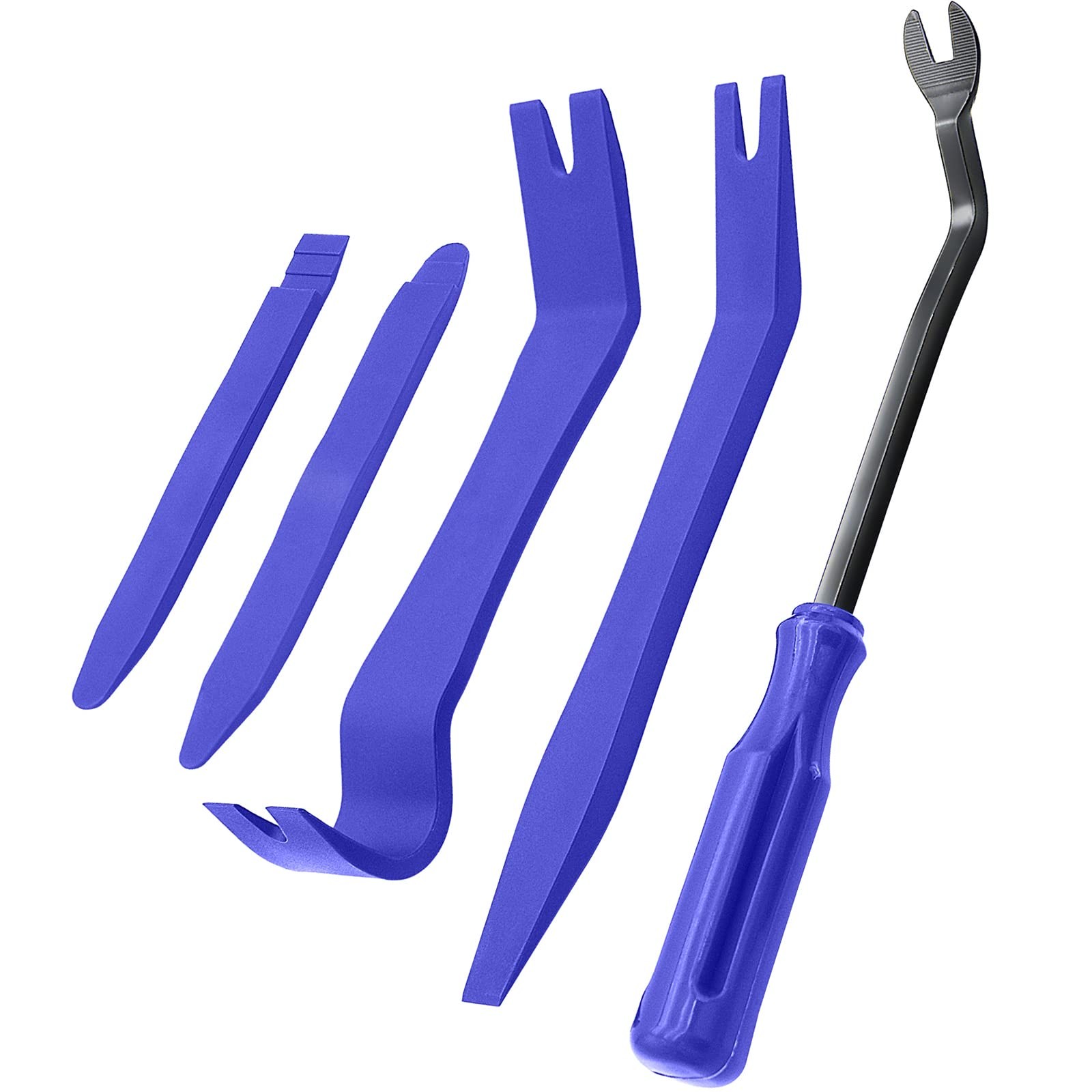 5 Pcs Car Trim Removal Tool Kit - Auto Clip Pry for Door Blue