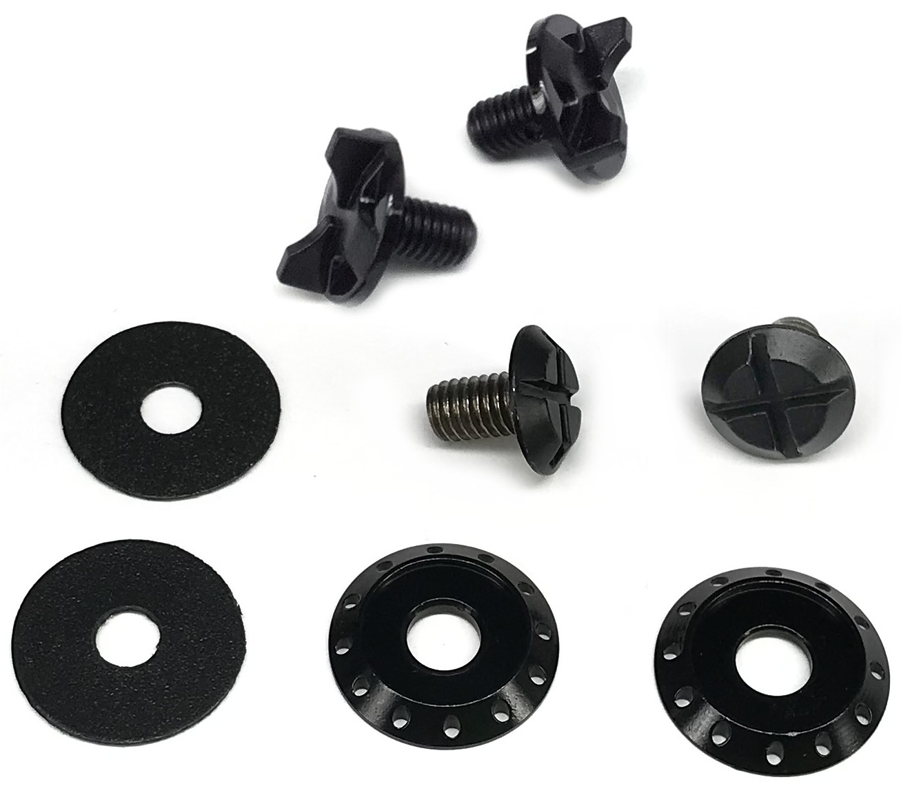 LS2 Pioneer Helmet Peak/Shield Screw & Washer Kit Black