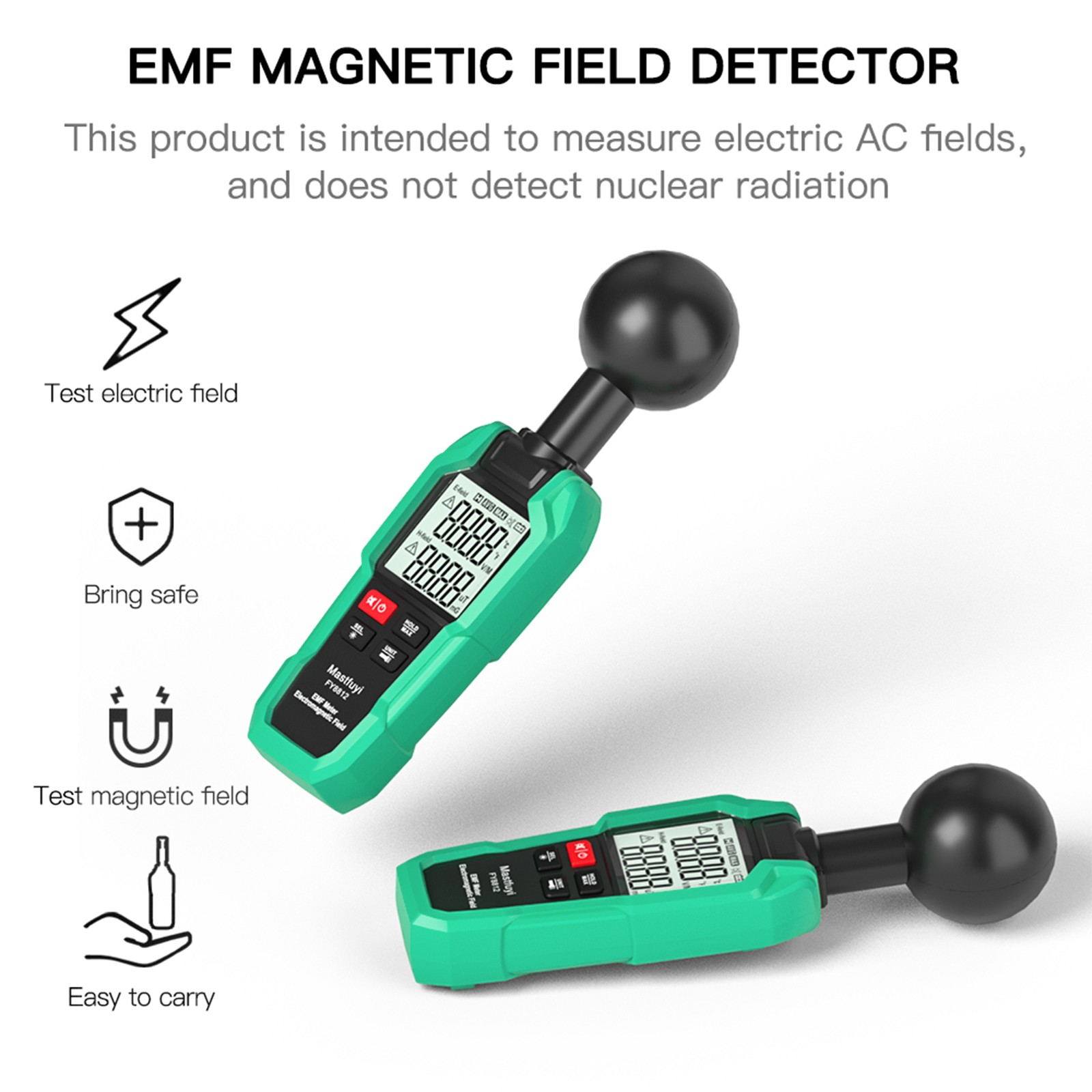 EMF Meter Electromagnetic Field Tester Electromagnetic Wave Radiation Detector