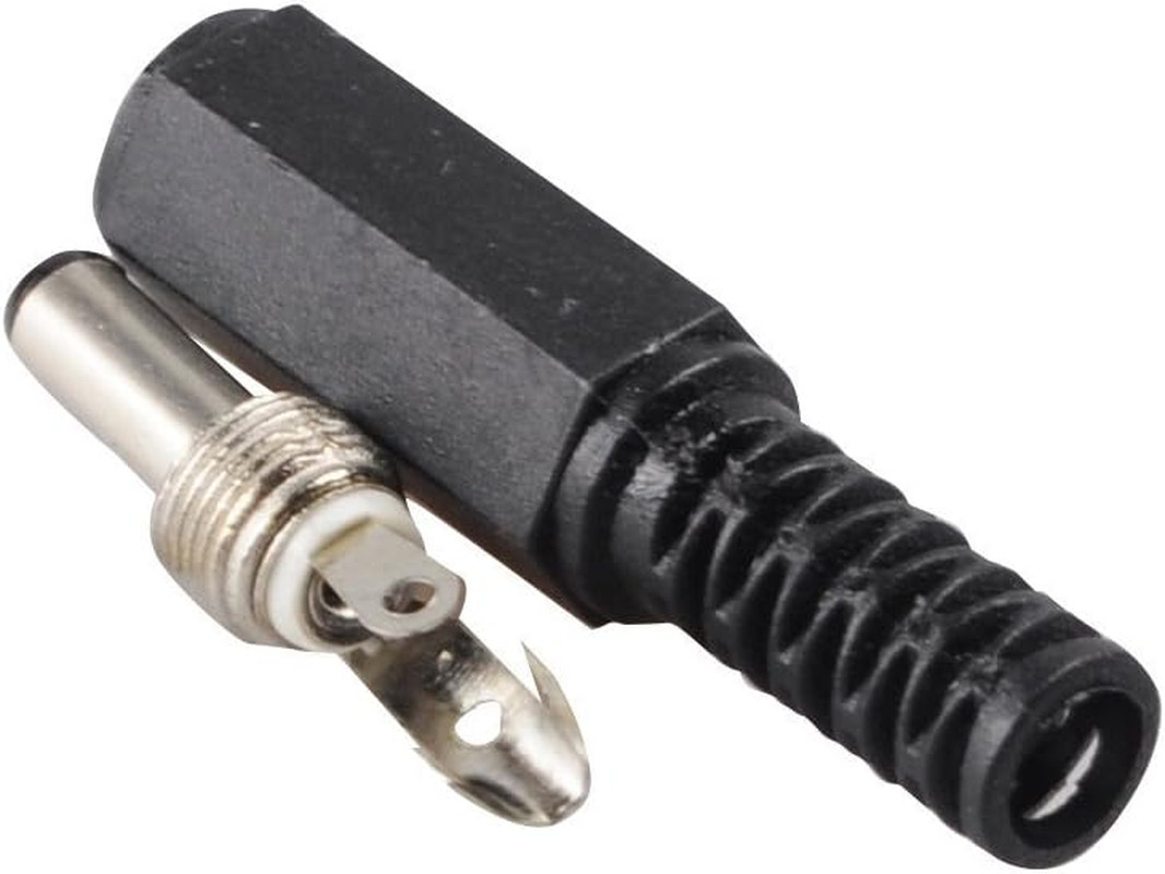 Conwork 10-Pack 3.5Mm X 1.3Mm DC Plug Male Solder Power Adapter Straight Connect