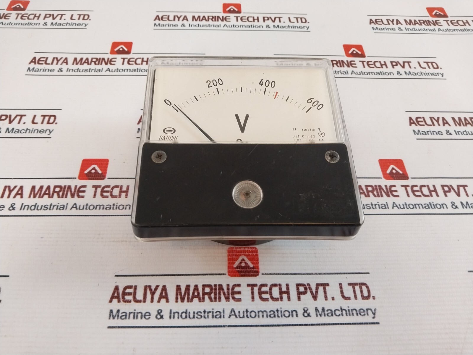 Daiichi JIS C 1102 Voltage Panel Meter 0-600 VAC