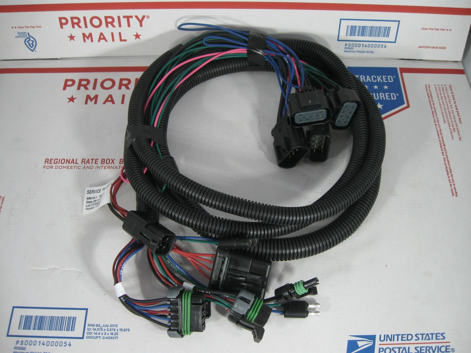 WESTERN FISHER BLIZZARD SNOWEX 3-PORT HEADLAMP HARNESS 69817 FOR GM HB3 H11 HIR2