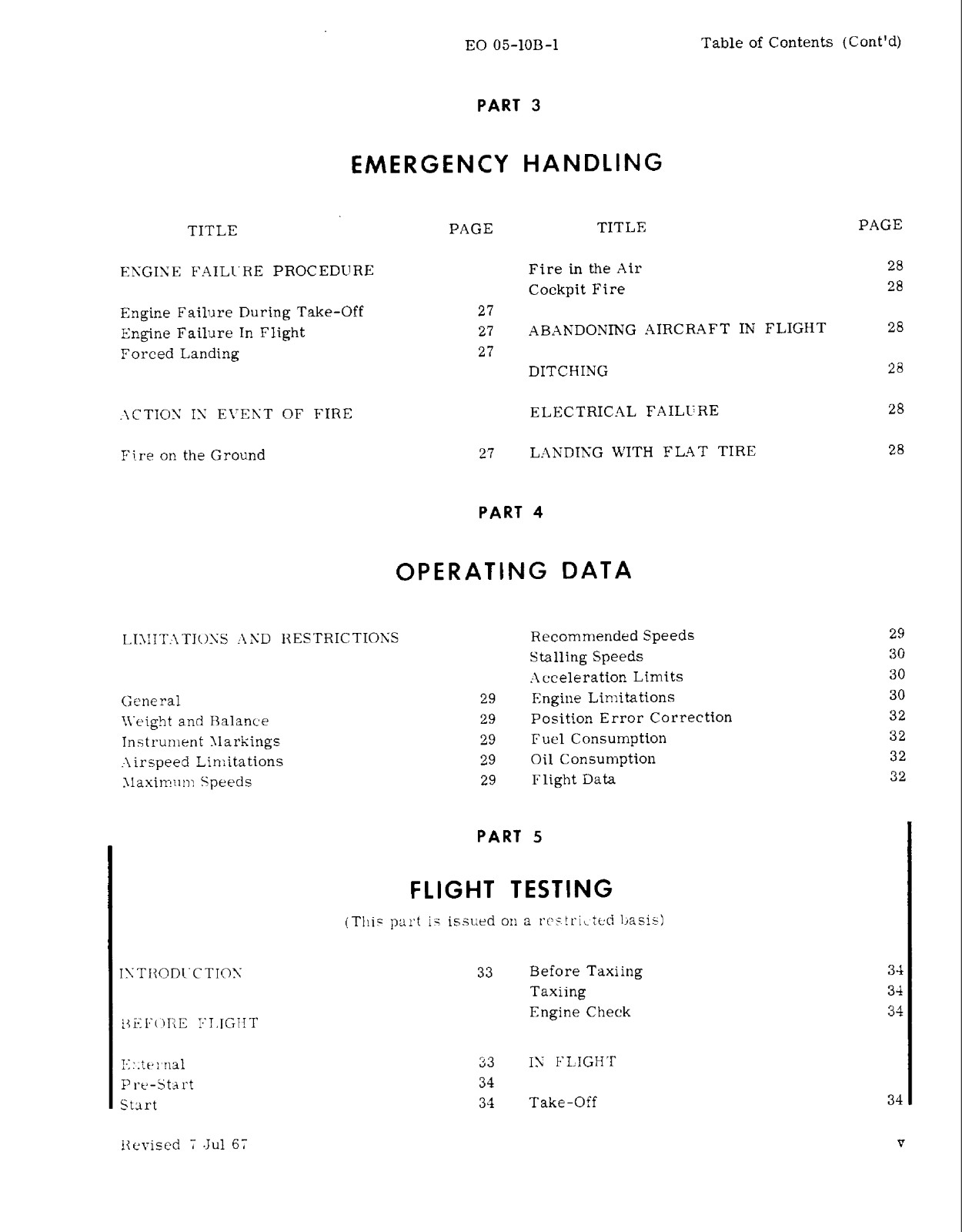 52 page 1968 EO -5-10B-1 Aircraft Operating Instructions Chipmunk Manual on CD