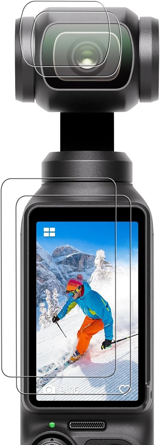 Scratch Resistant and Waterproof Protection for DJI Osmo Pocket 3/4 - 2PC Set