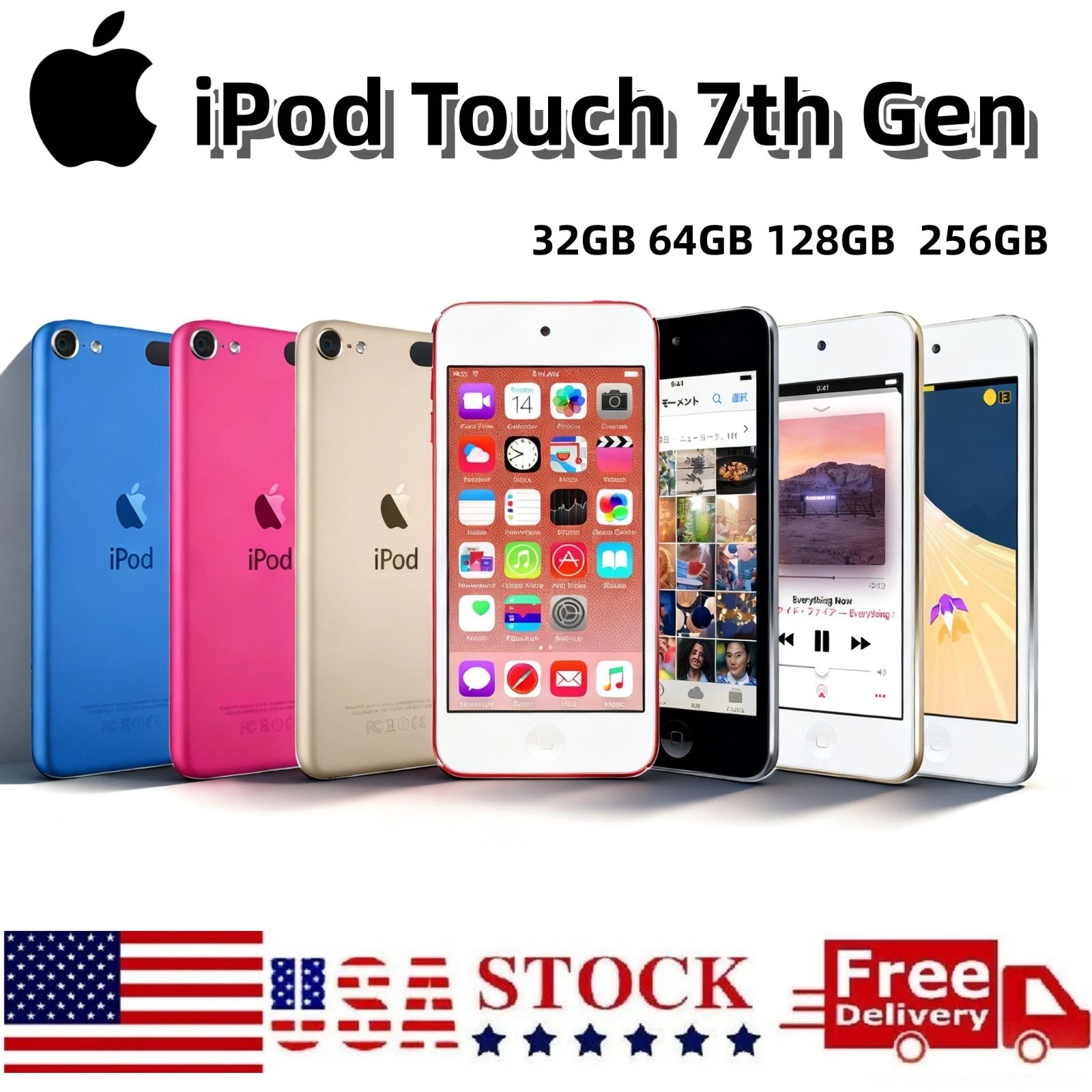 New Apple iPod Touch 6th 7th Generation 64 128 256GB All Colors Sealed Box Lot