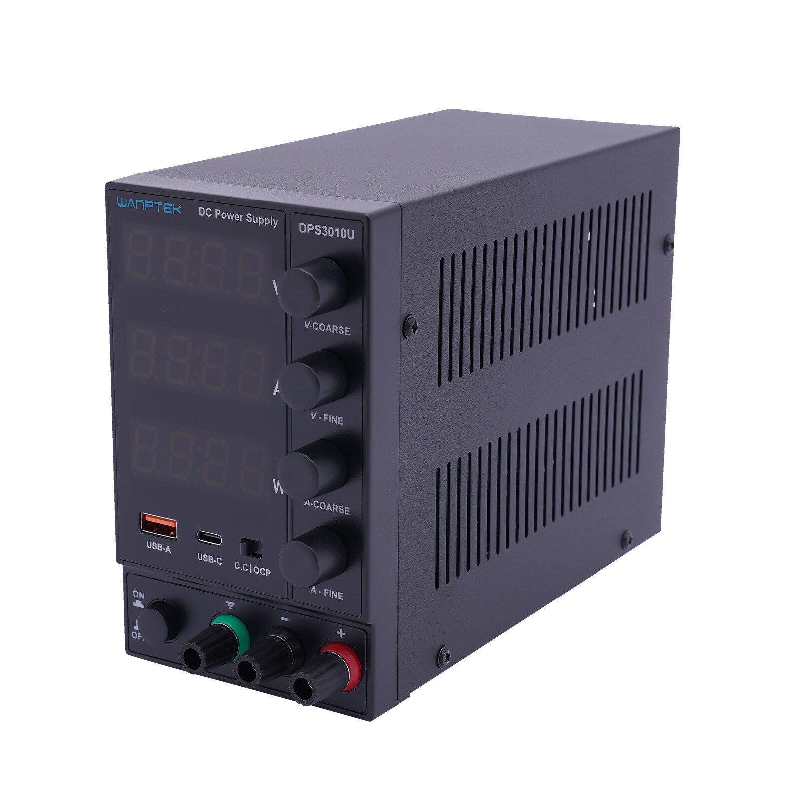 DC 0-30V 0-10A Power Supply Lab Variable Adjustable Regulated Bench Switching