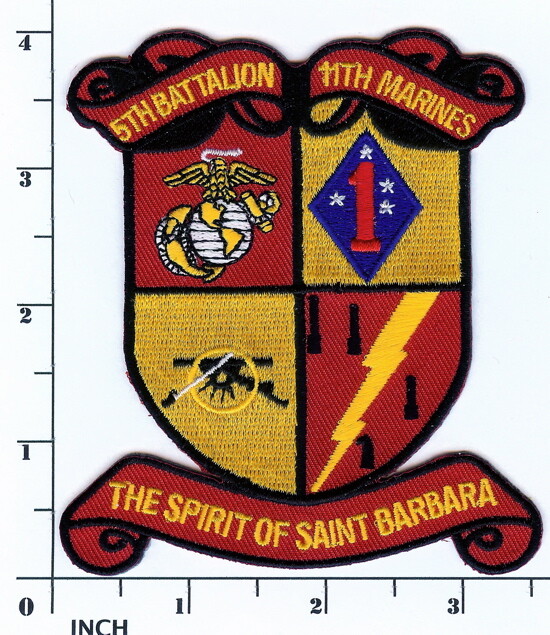 USMC 5/11 ARTILLERY 5th Battalion/11th Marines PATCH OIF! 5th Bn/11th Mar HIMARS